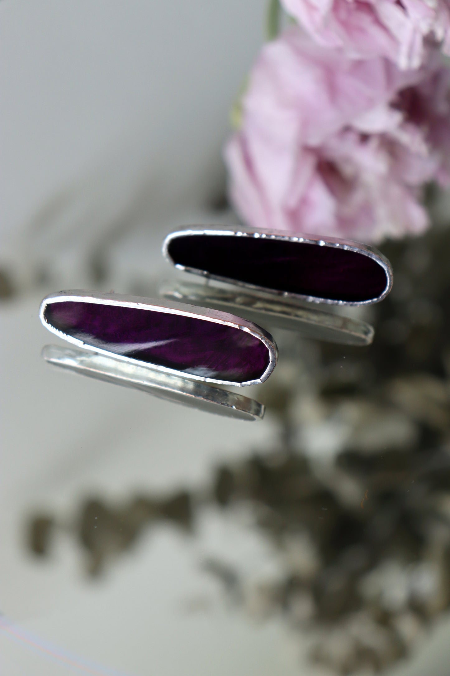 Oval earrings