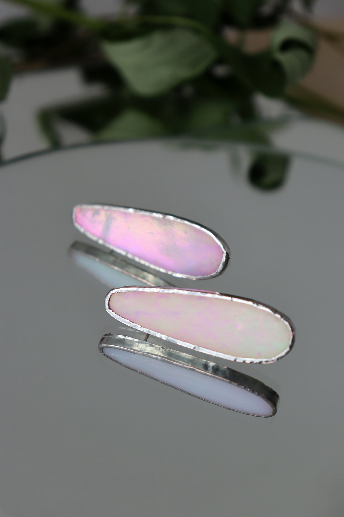 Oval earrings