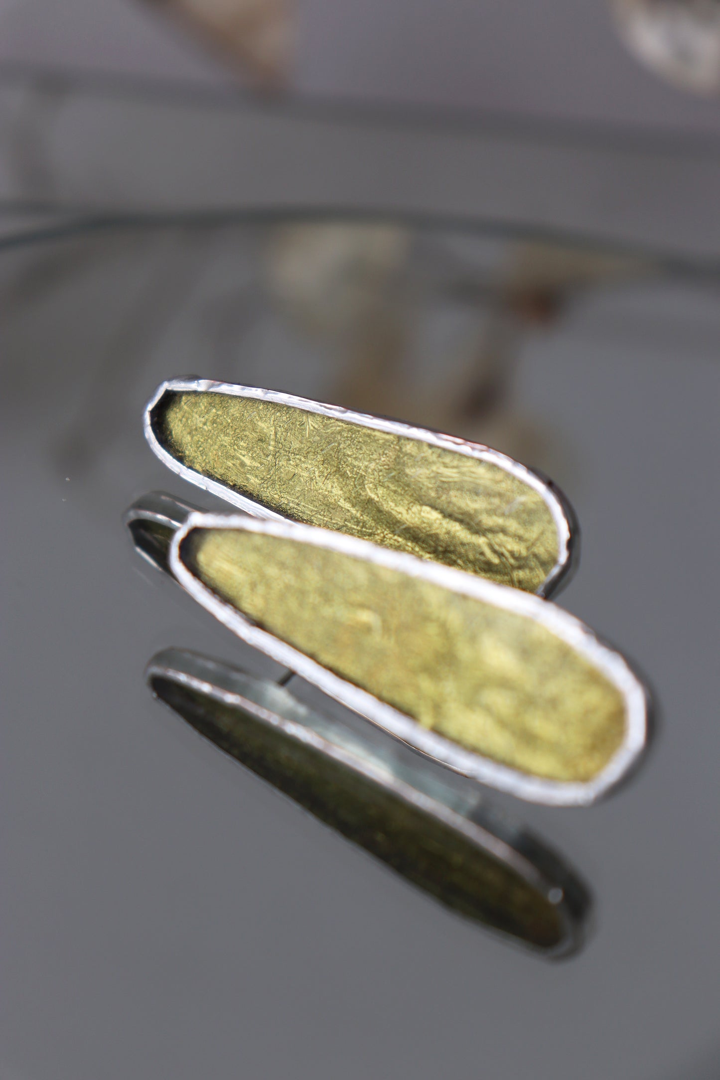 Oval earrings
