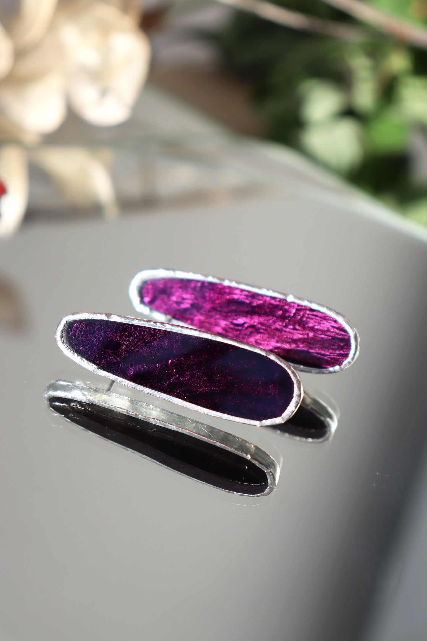 Oval earrings