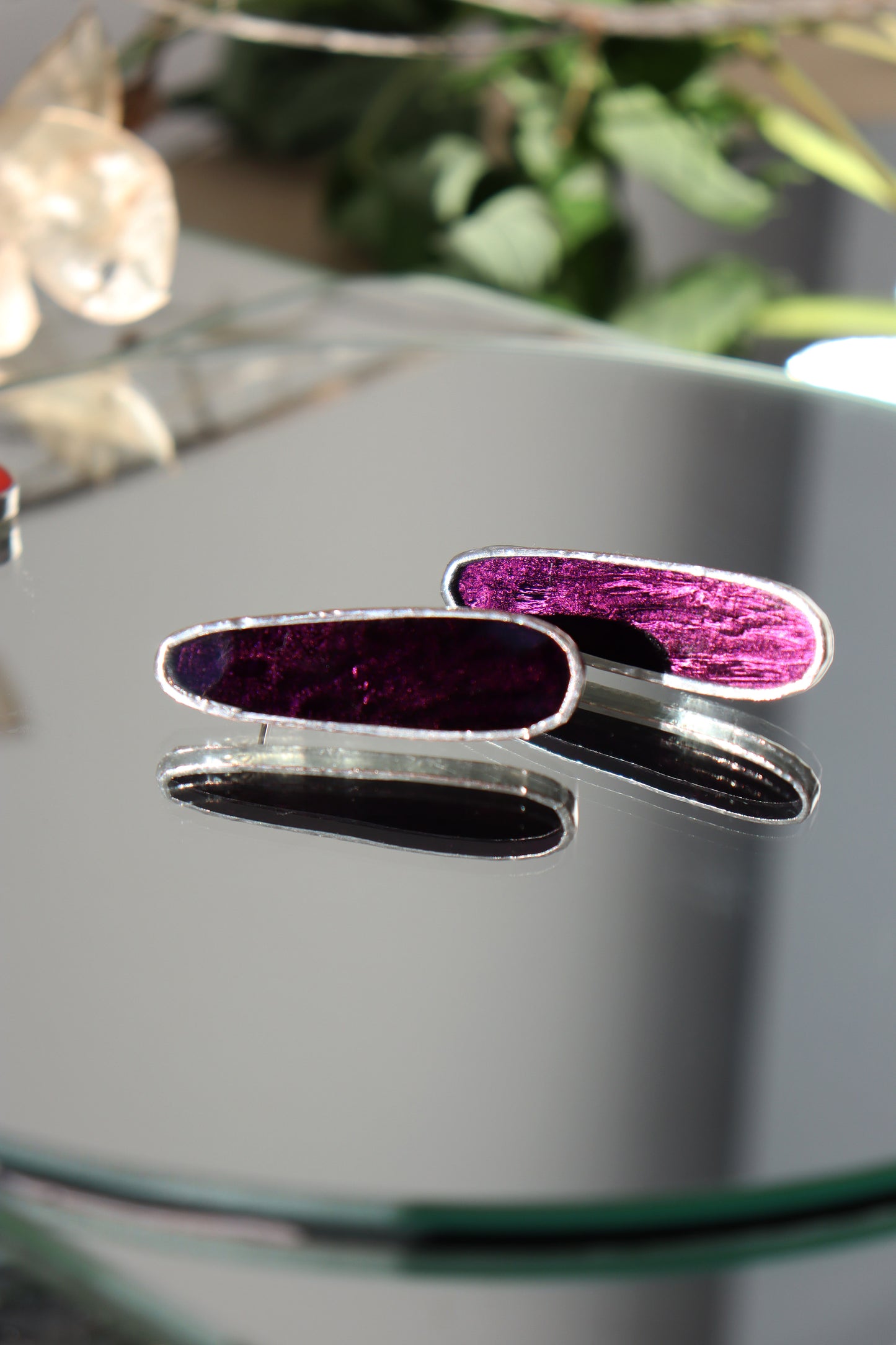 Oval earrings