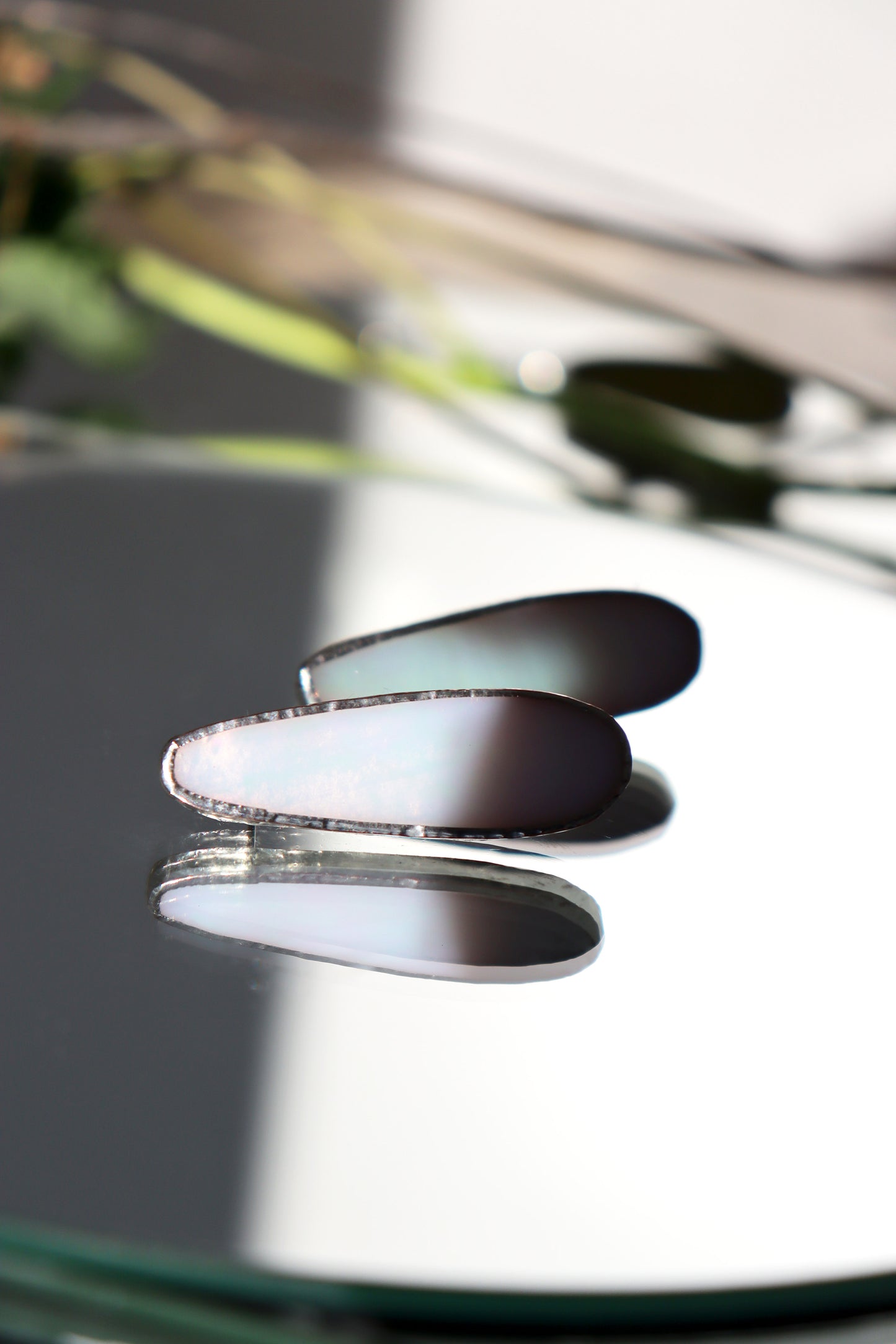 Oval earrings
