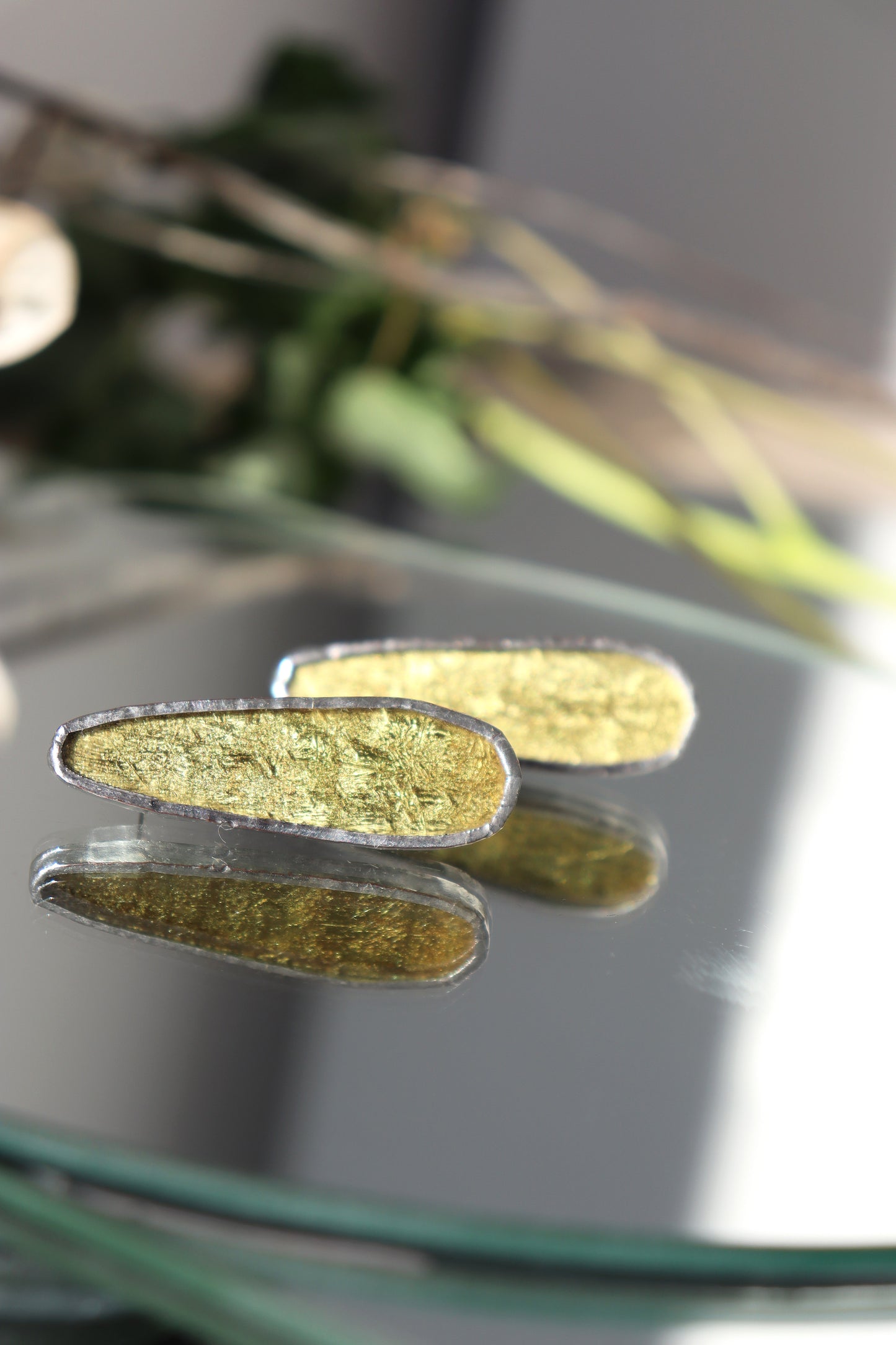 Oval earrings