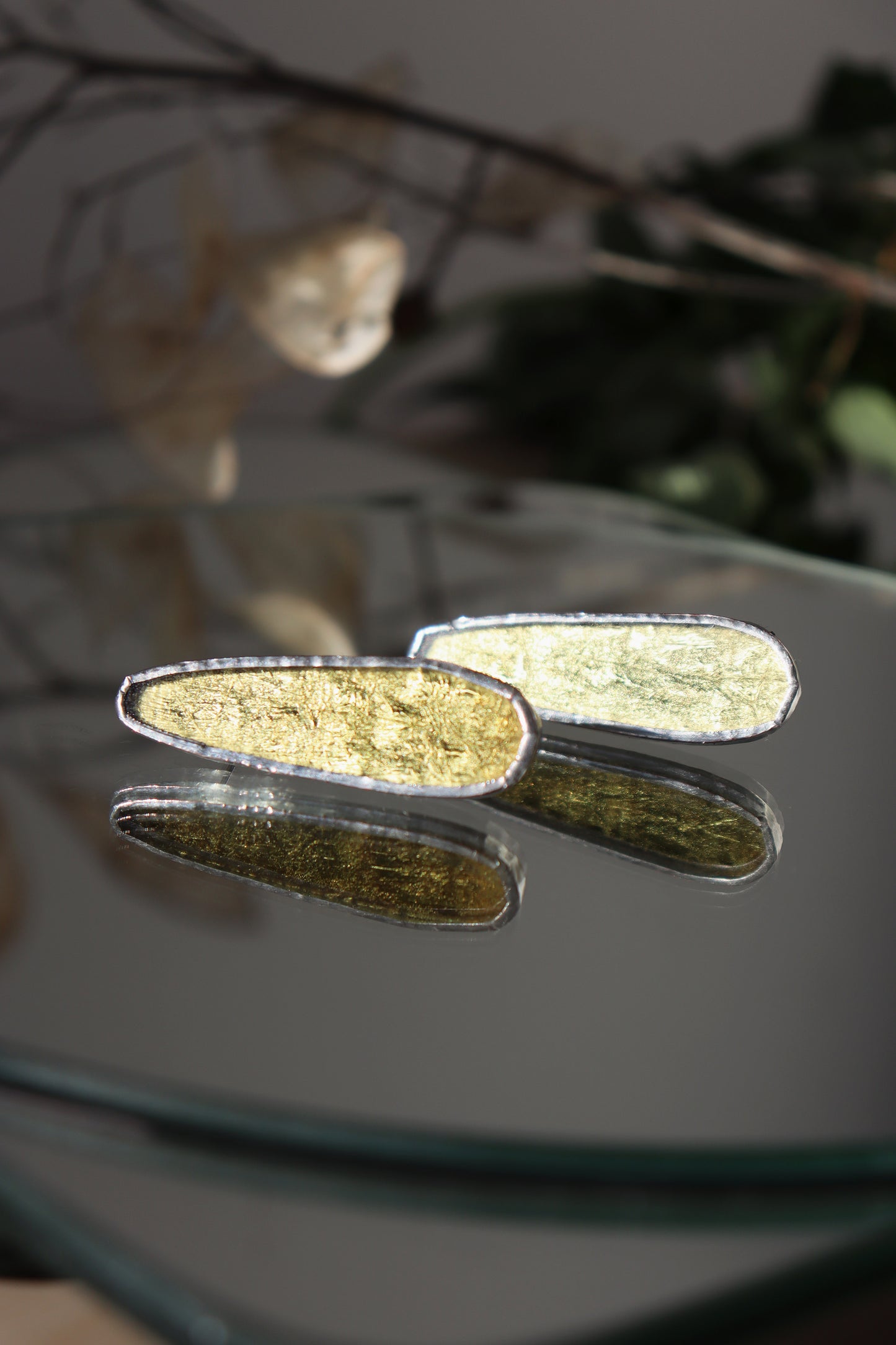 Oval earrings