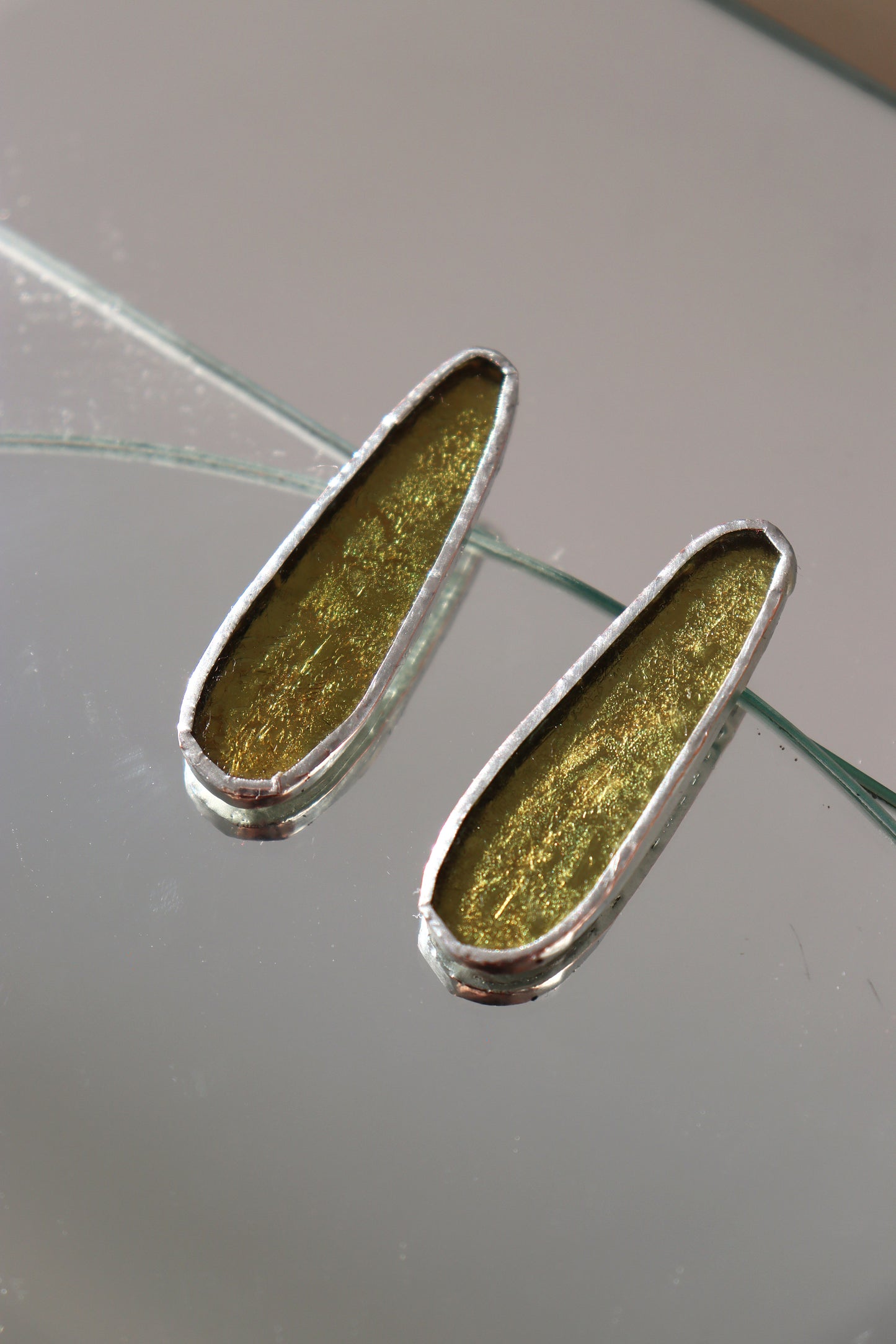 Oval earrings