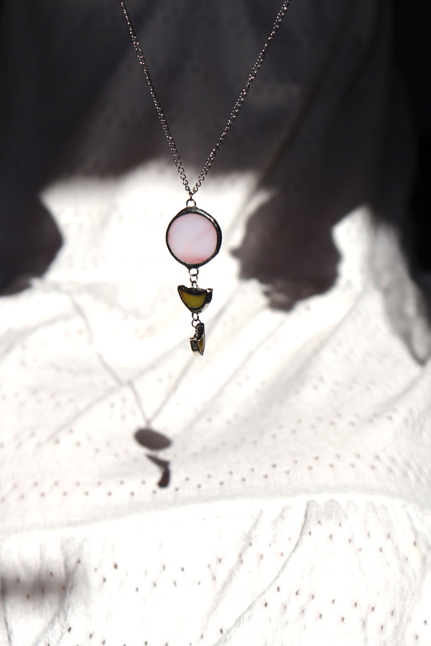 Moon phase necklace