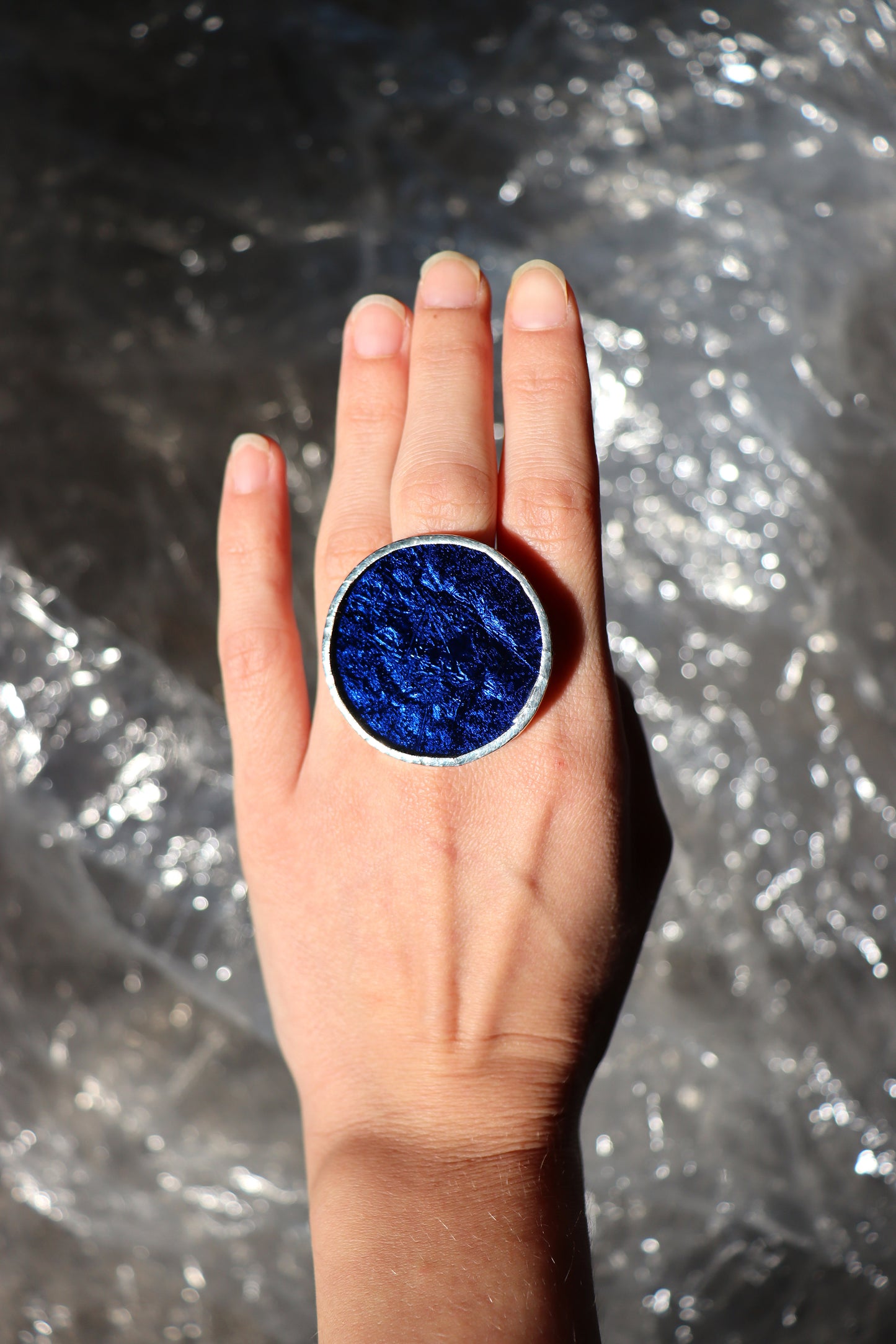 Deep blue ring