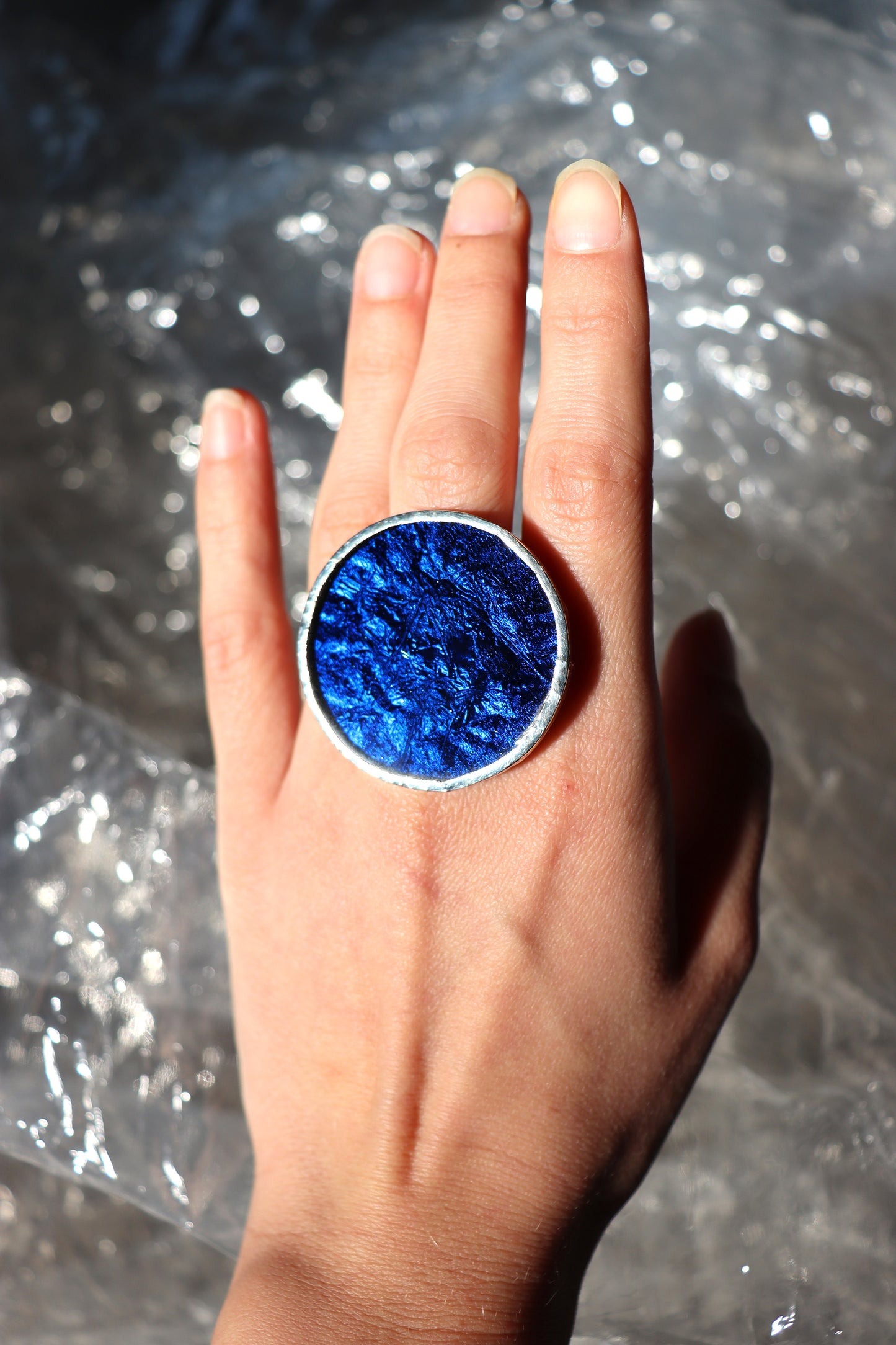 Deep blue ring