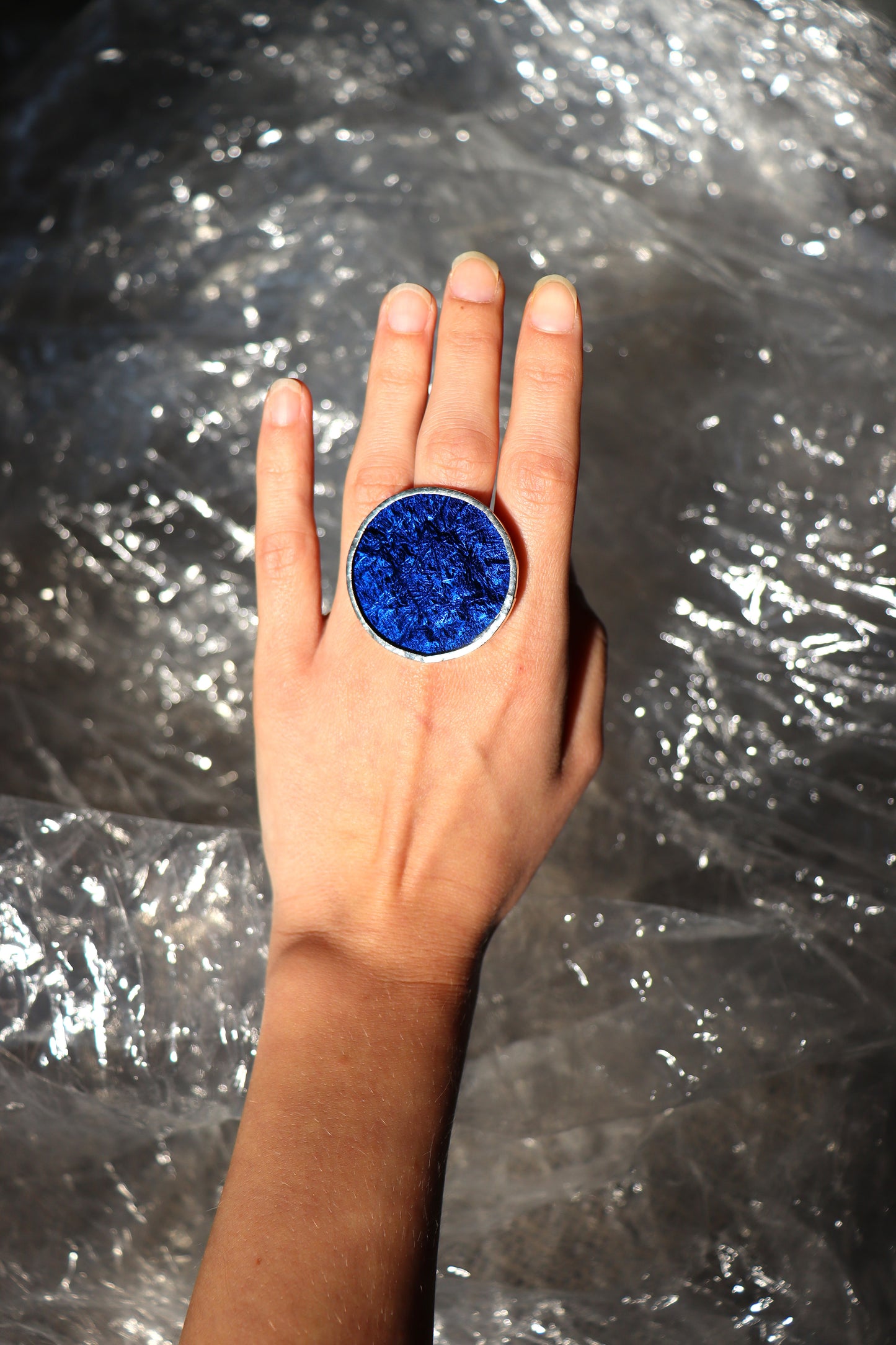 Deep blue ring