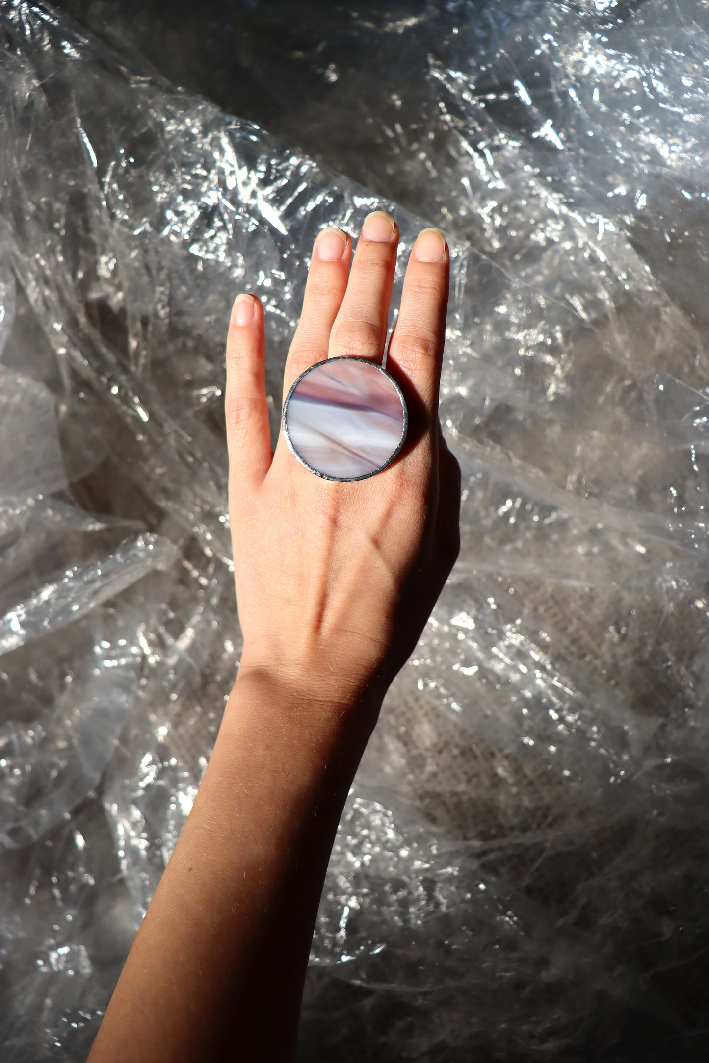 Large circle rings / Purple