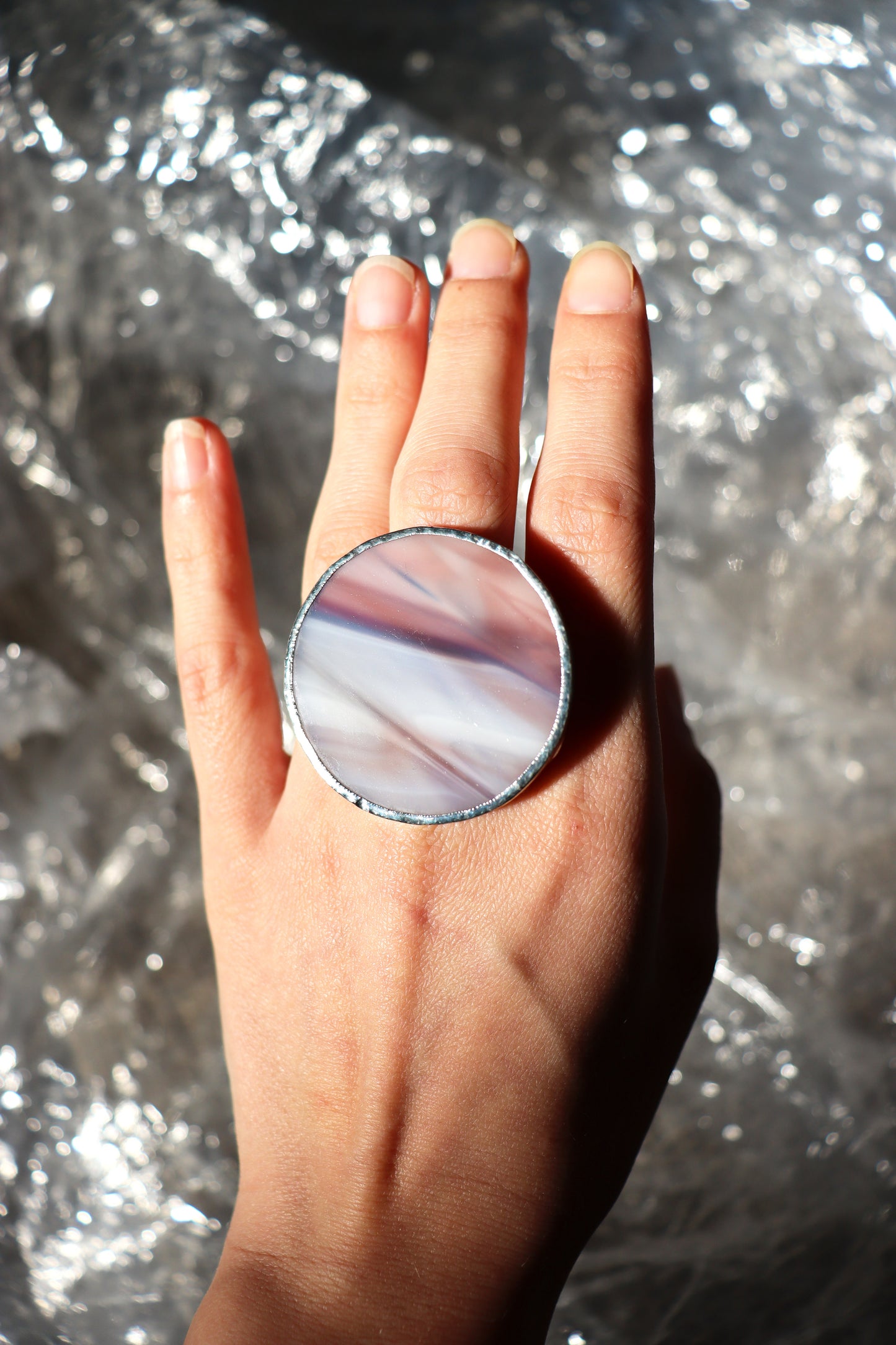 Large circle rings / Purple