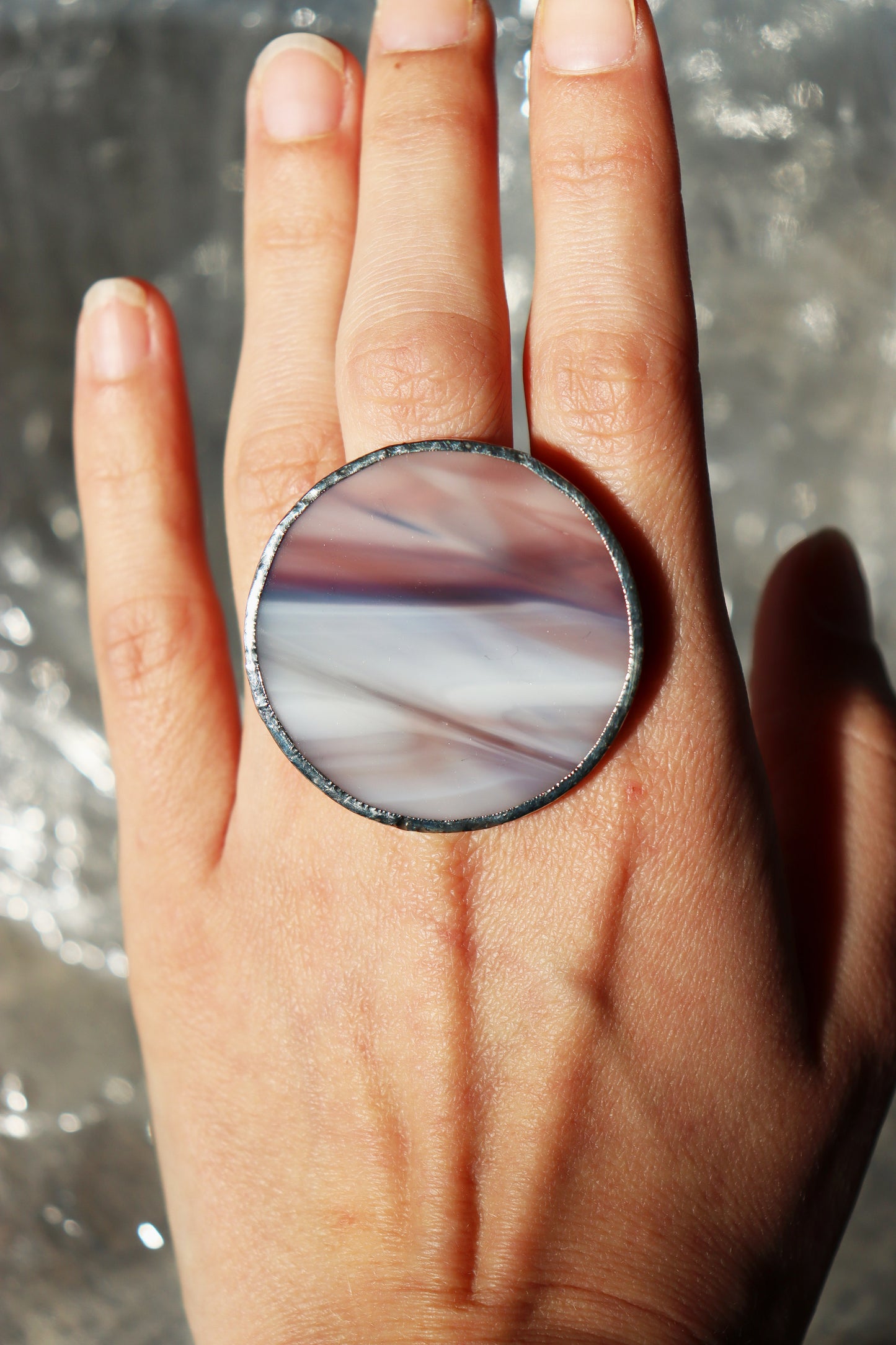 Large circle rings / Purple