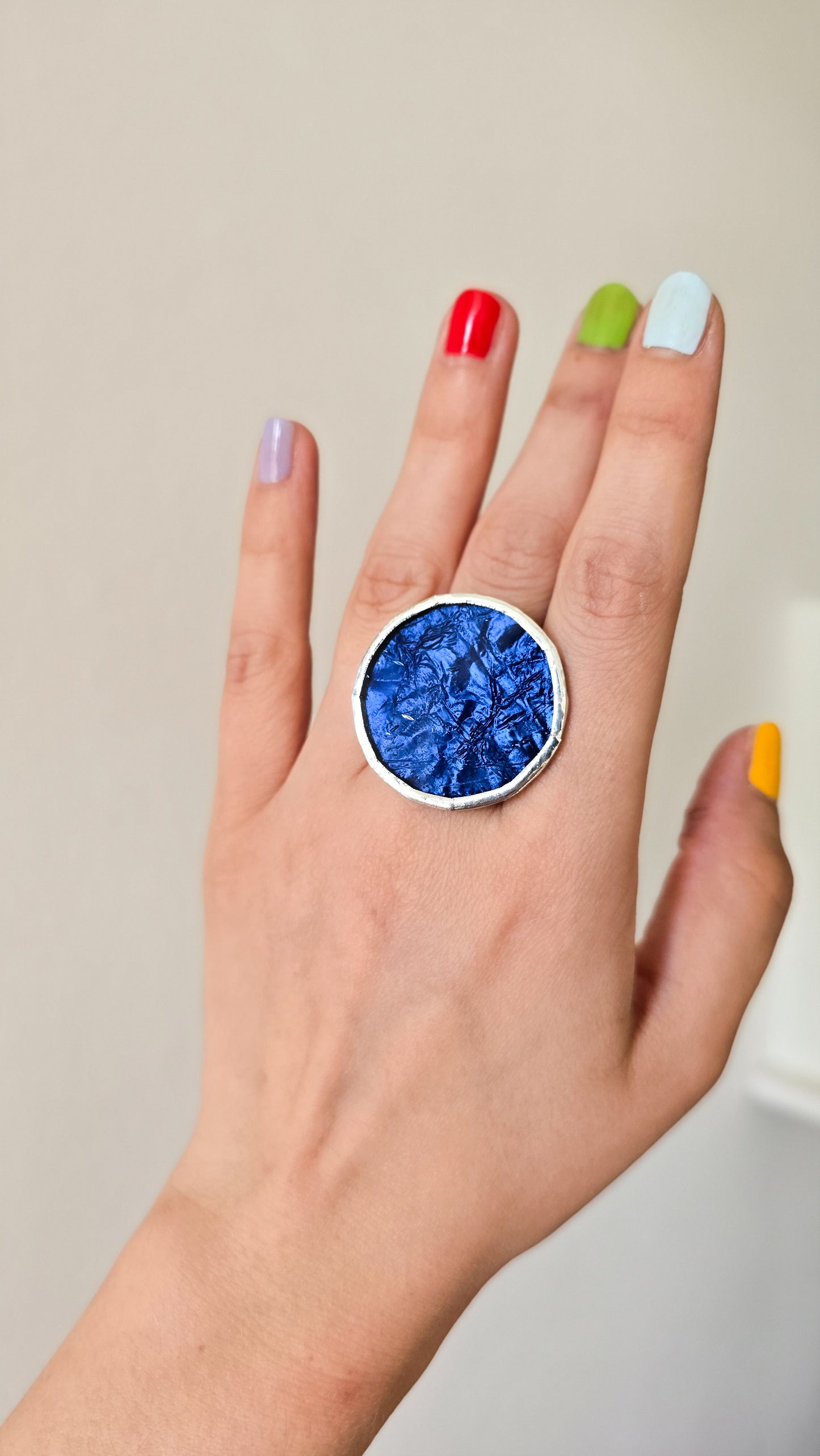Deep blue ring