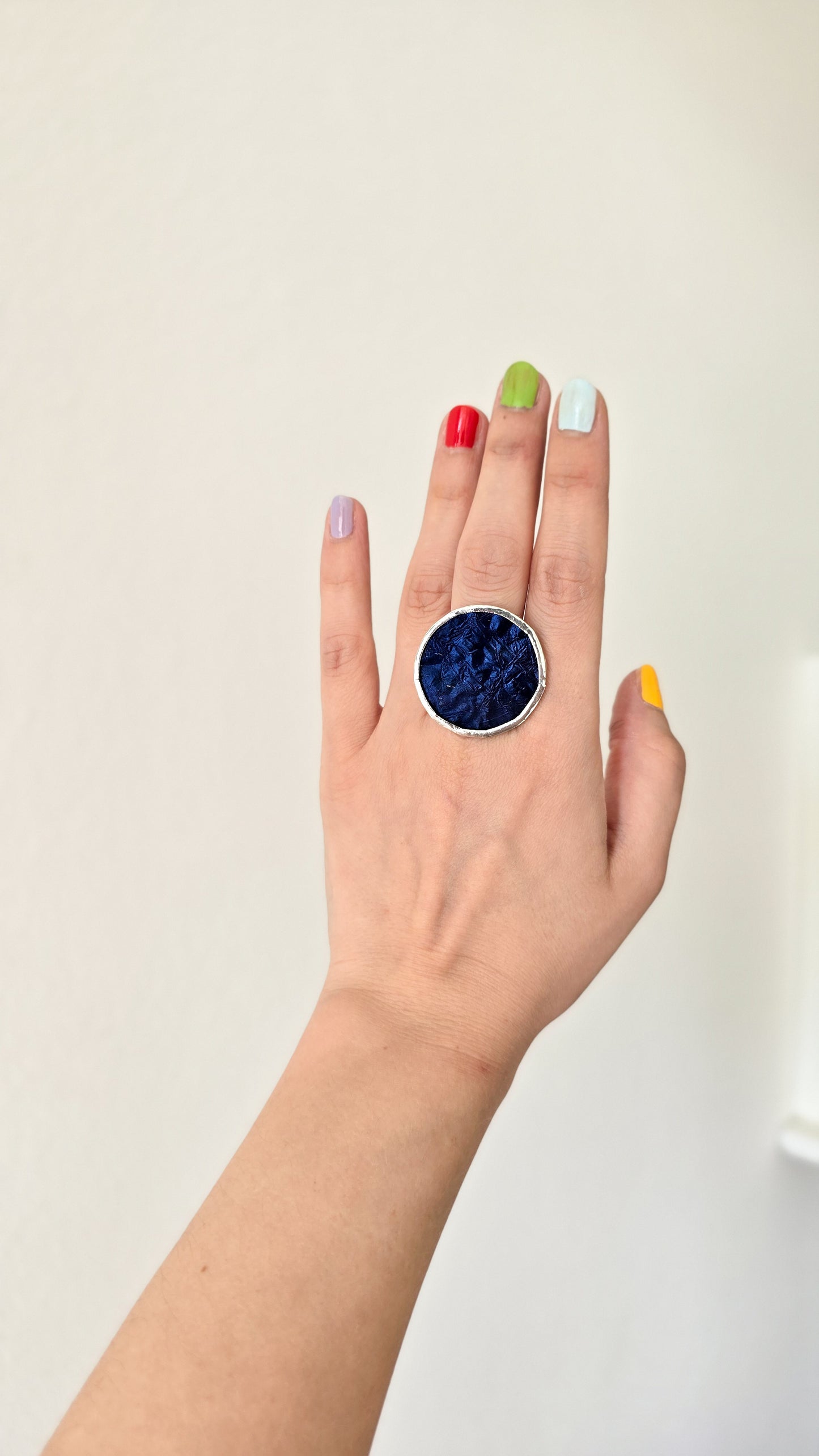 Deep blue ring