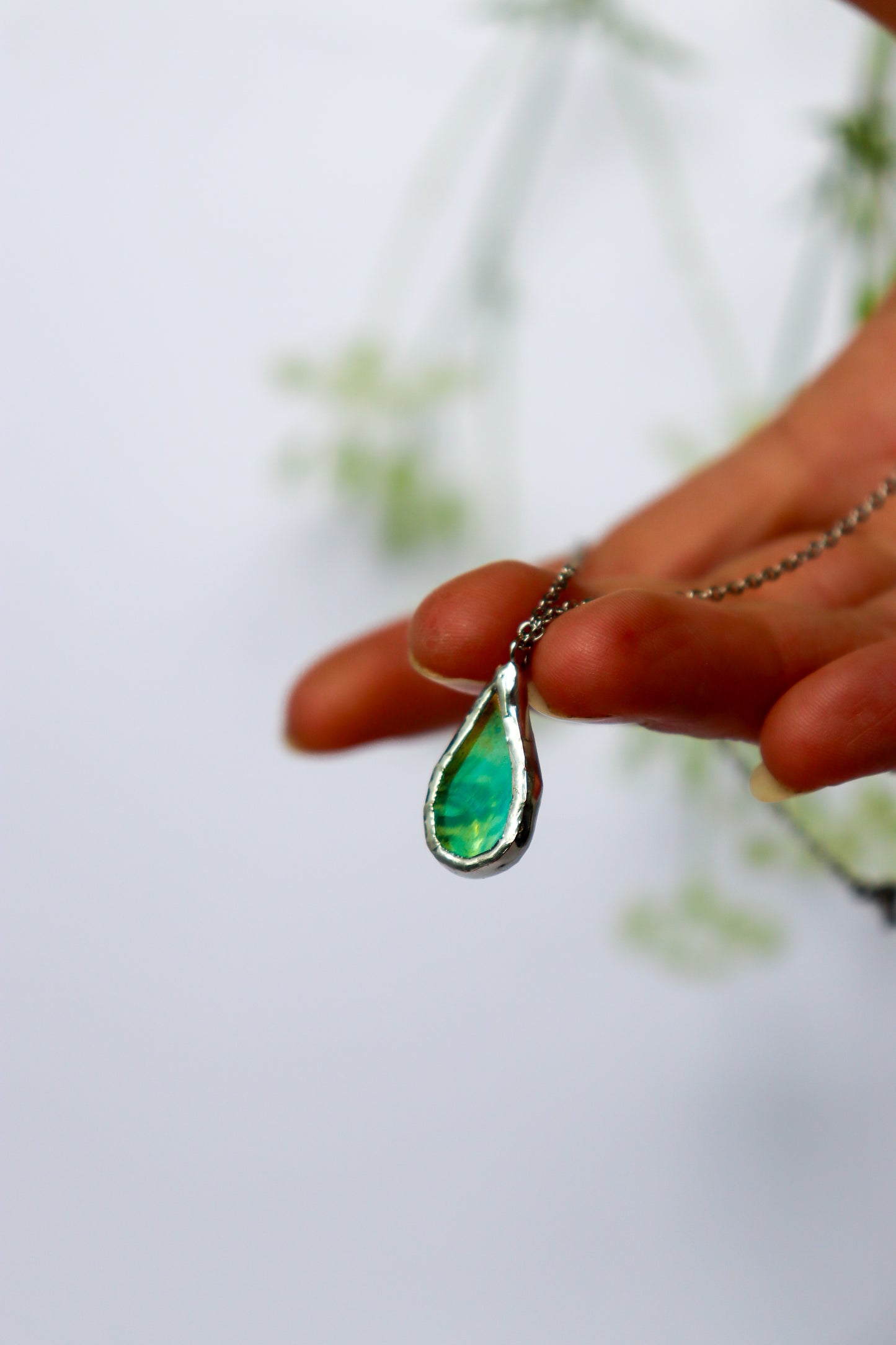 Droplet necklaces