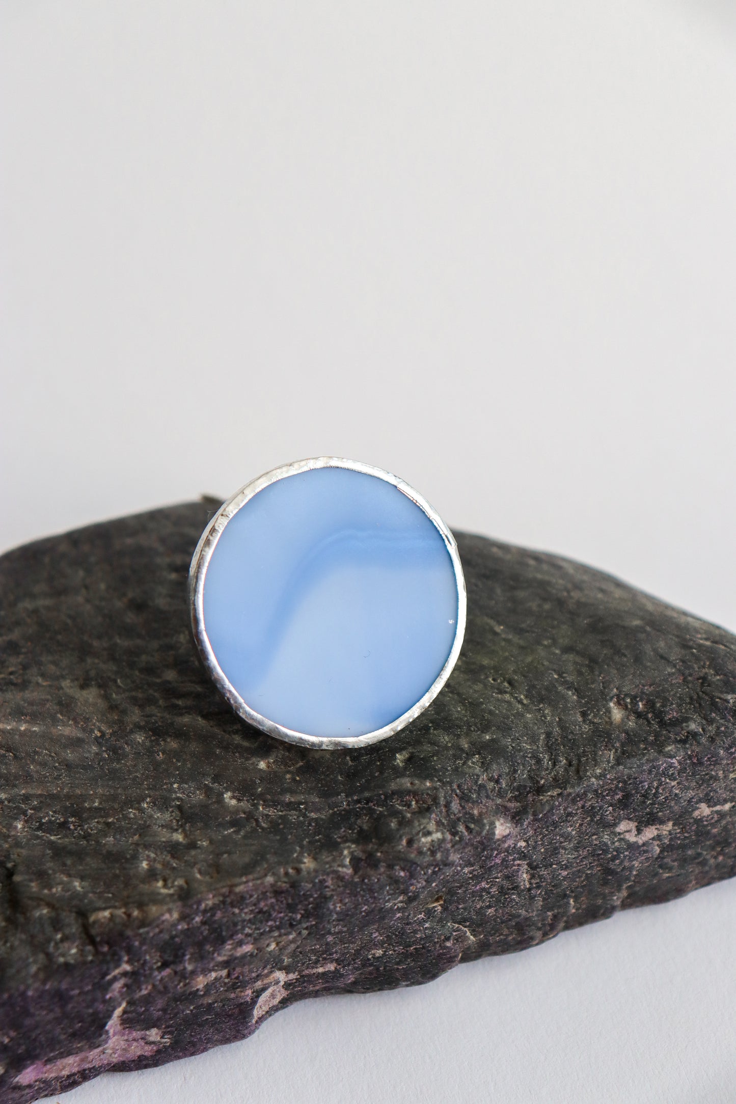Sky blue circle rings