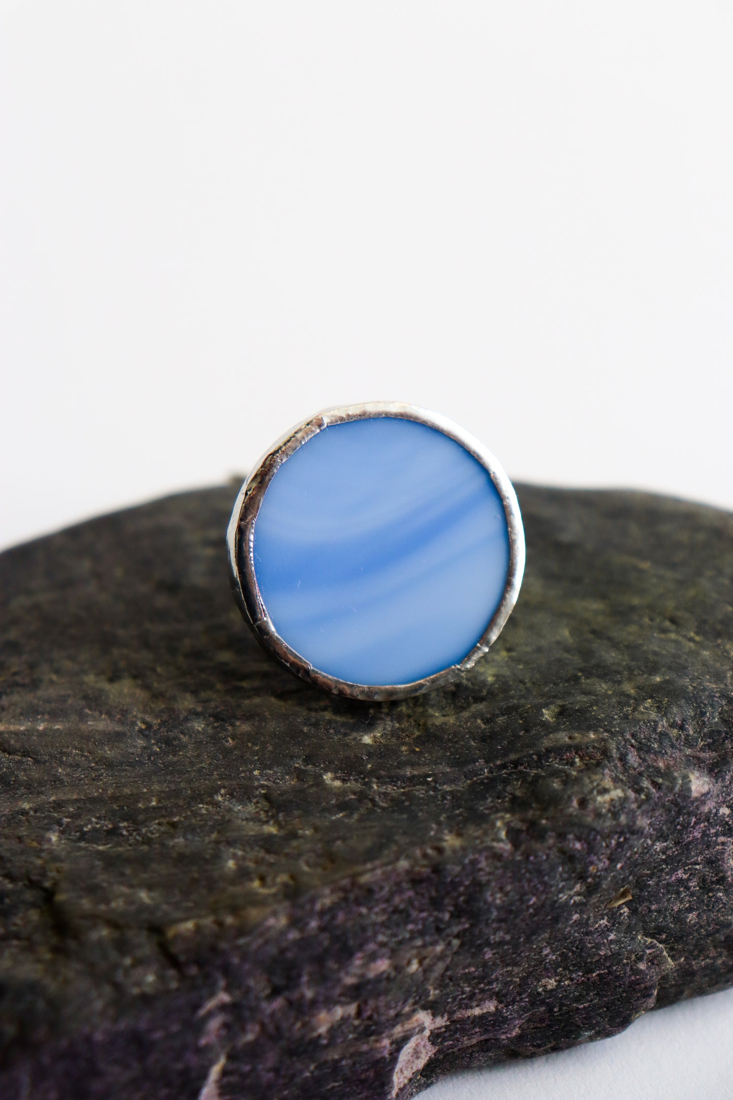 Sky blue circle rings