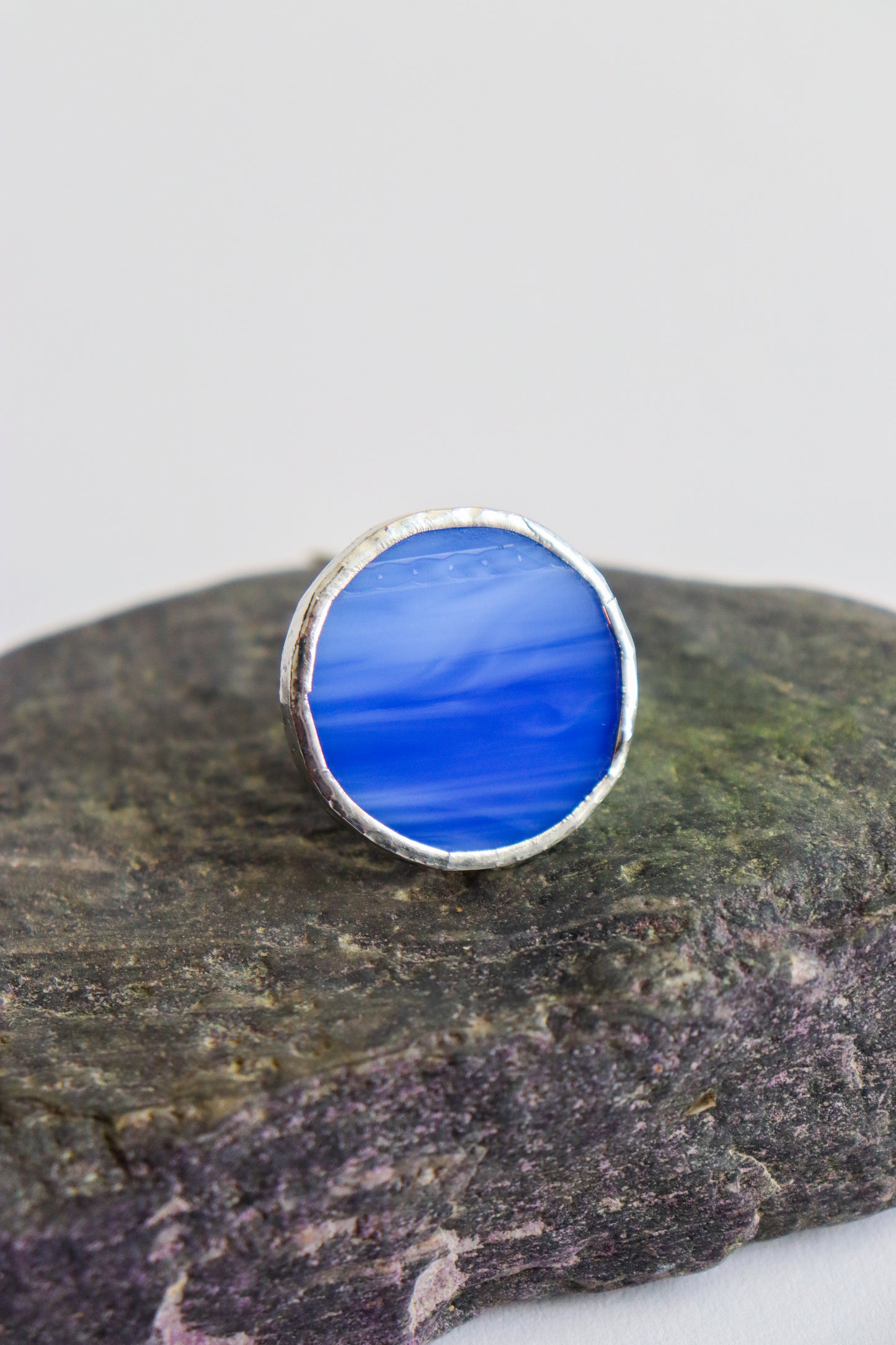 Cobalt blue circle rings