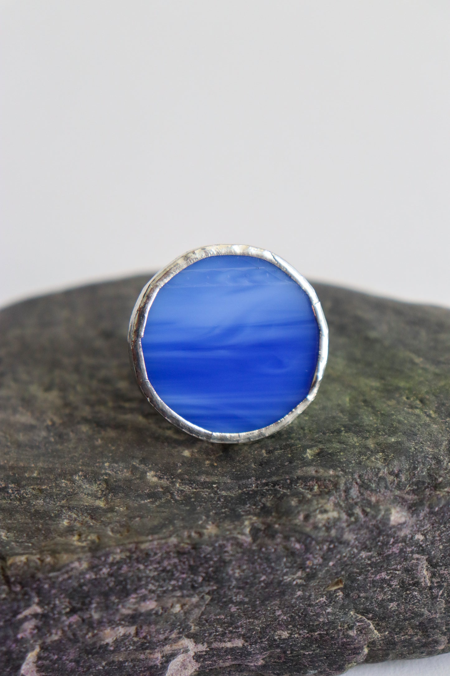 Cobalt blue circle rings