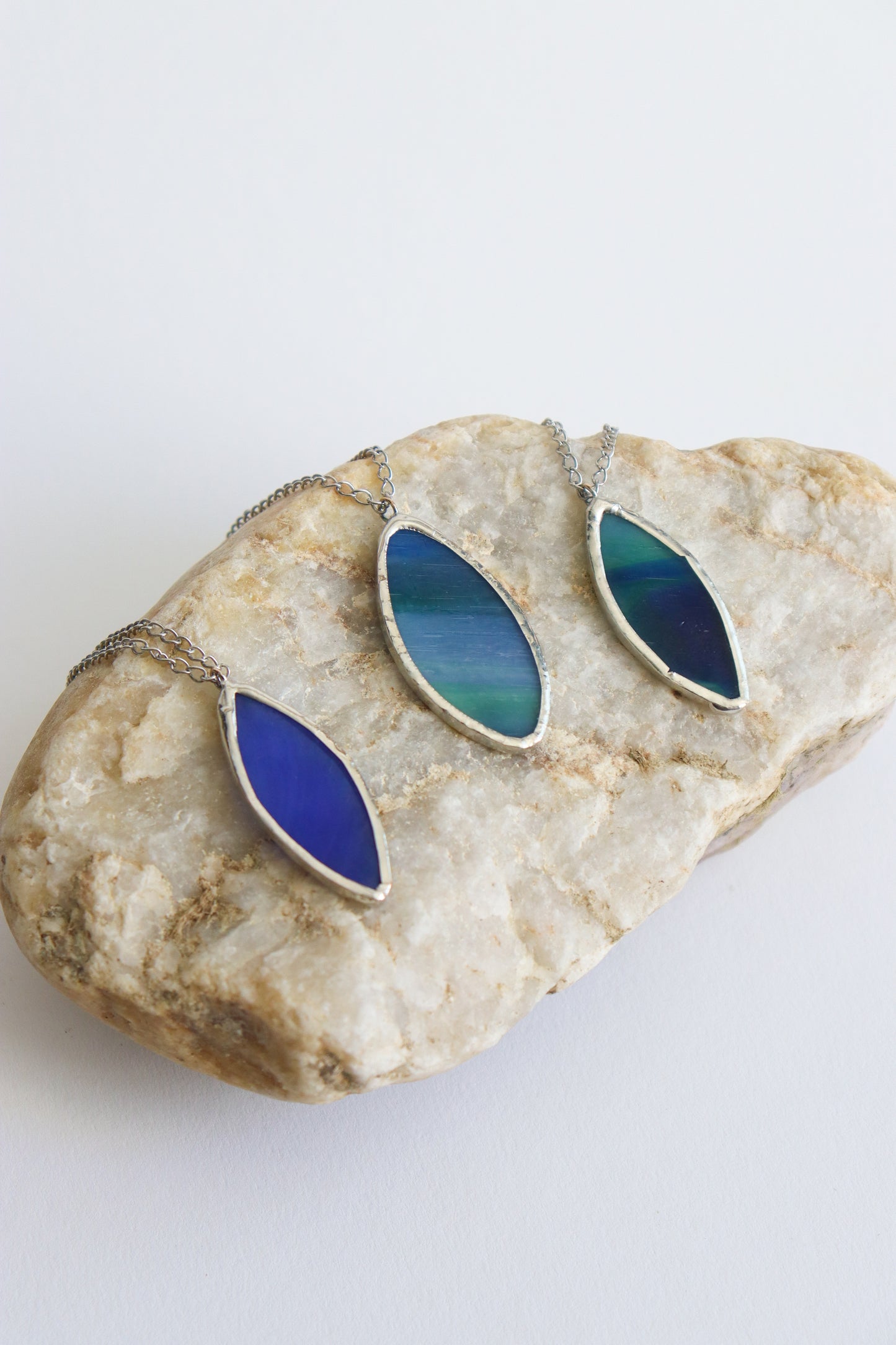 Navette necklaces