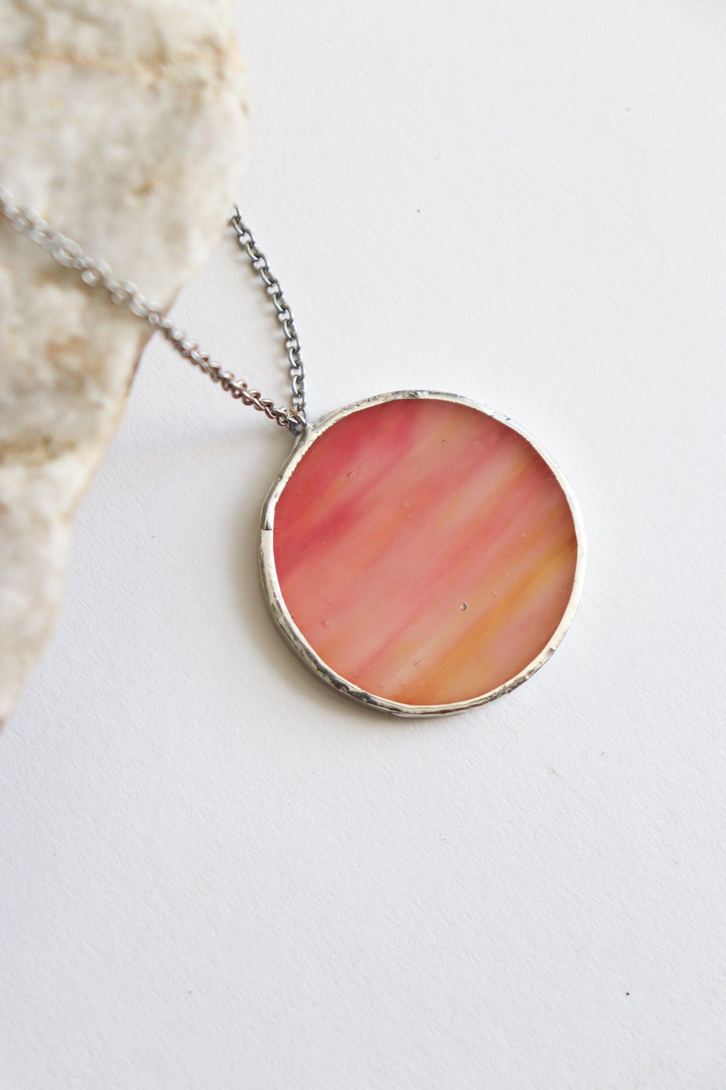 Karneol circle necklaces