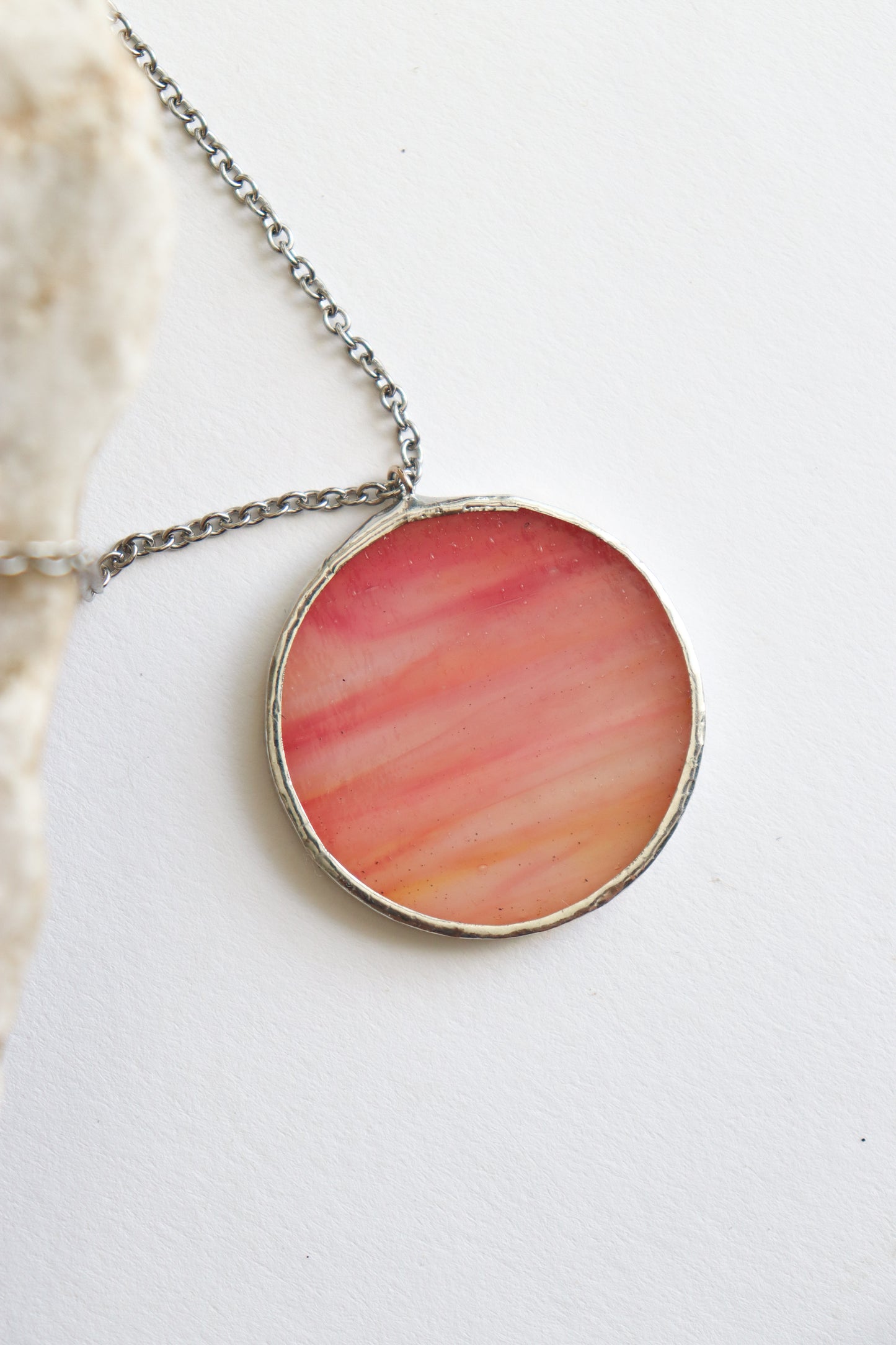Karneol circle necklaces