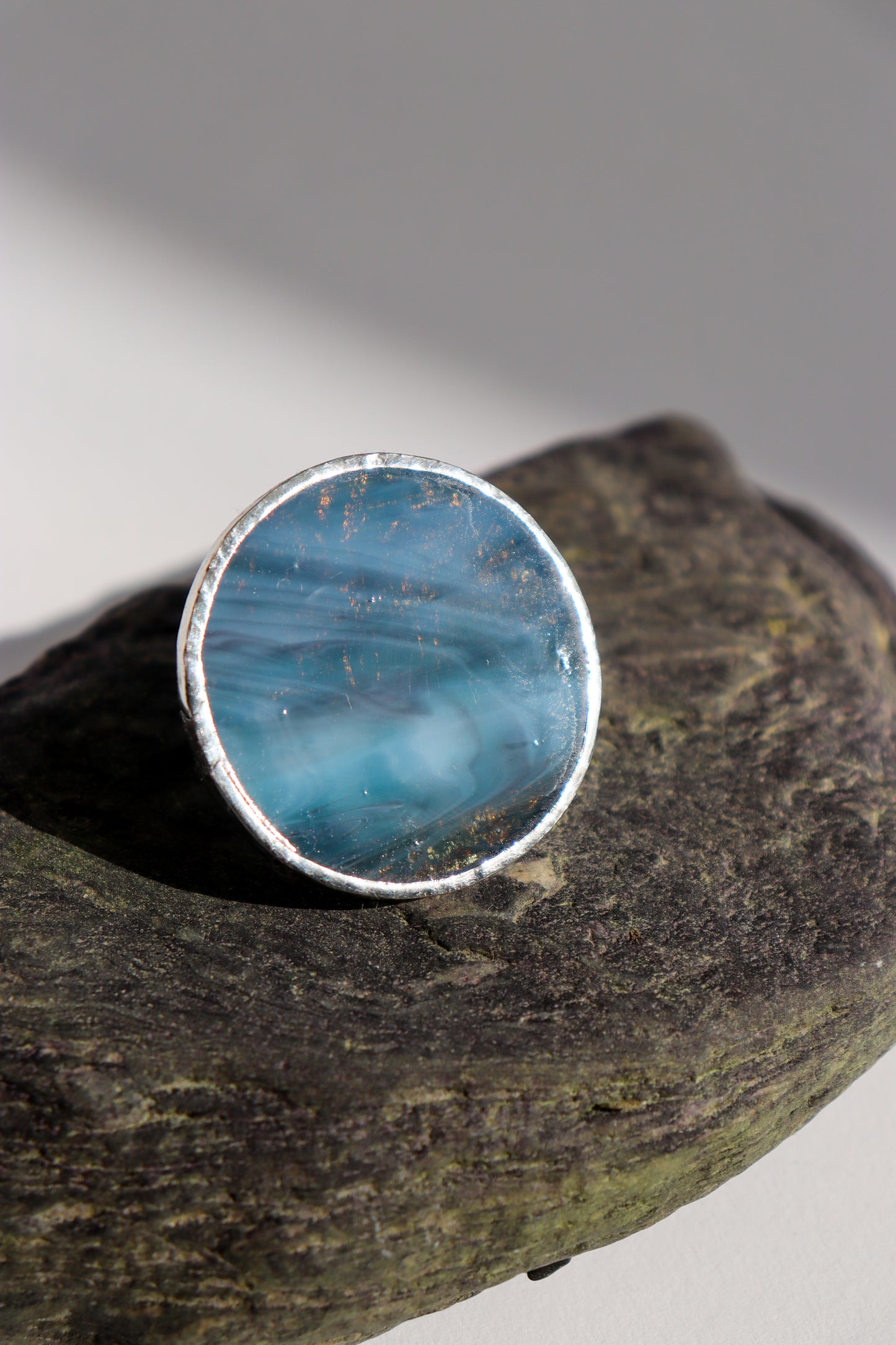 Grayish blue rings