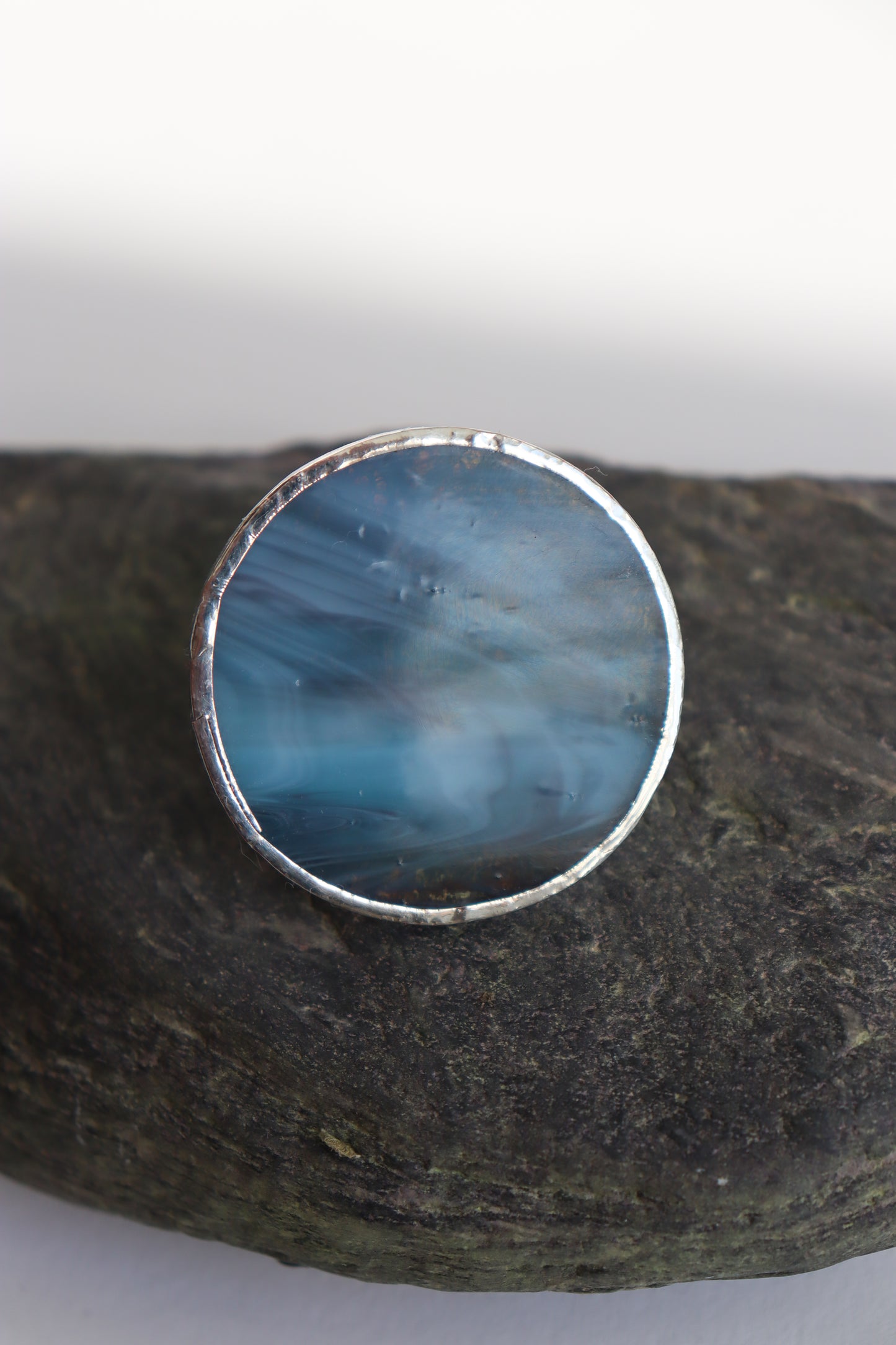Grayish blue rings