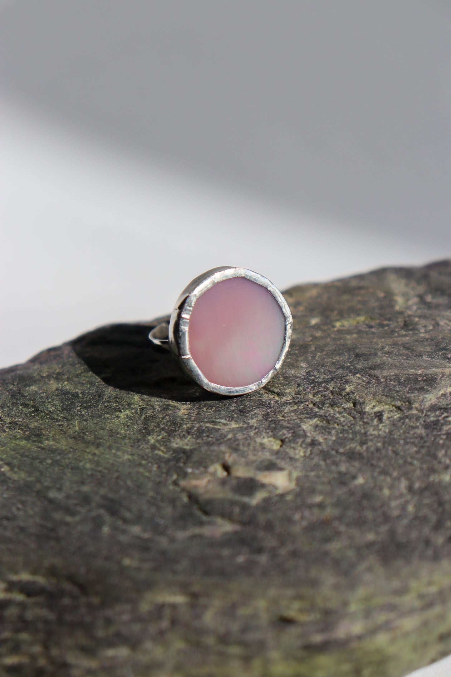Iridescent pink rings