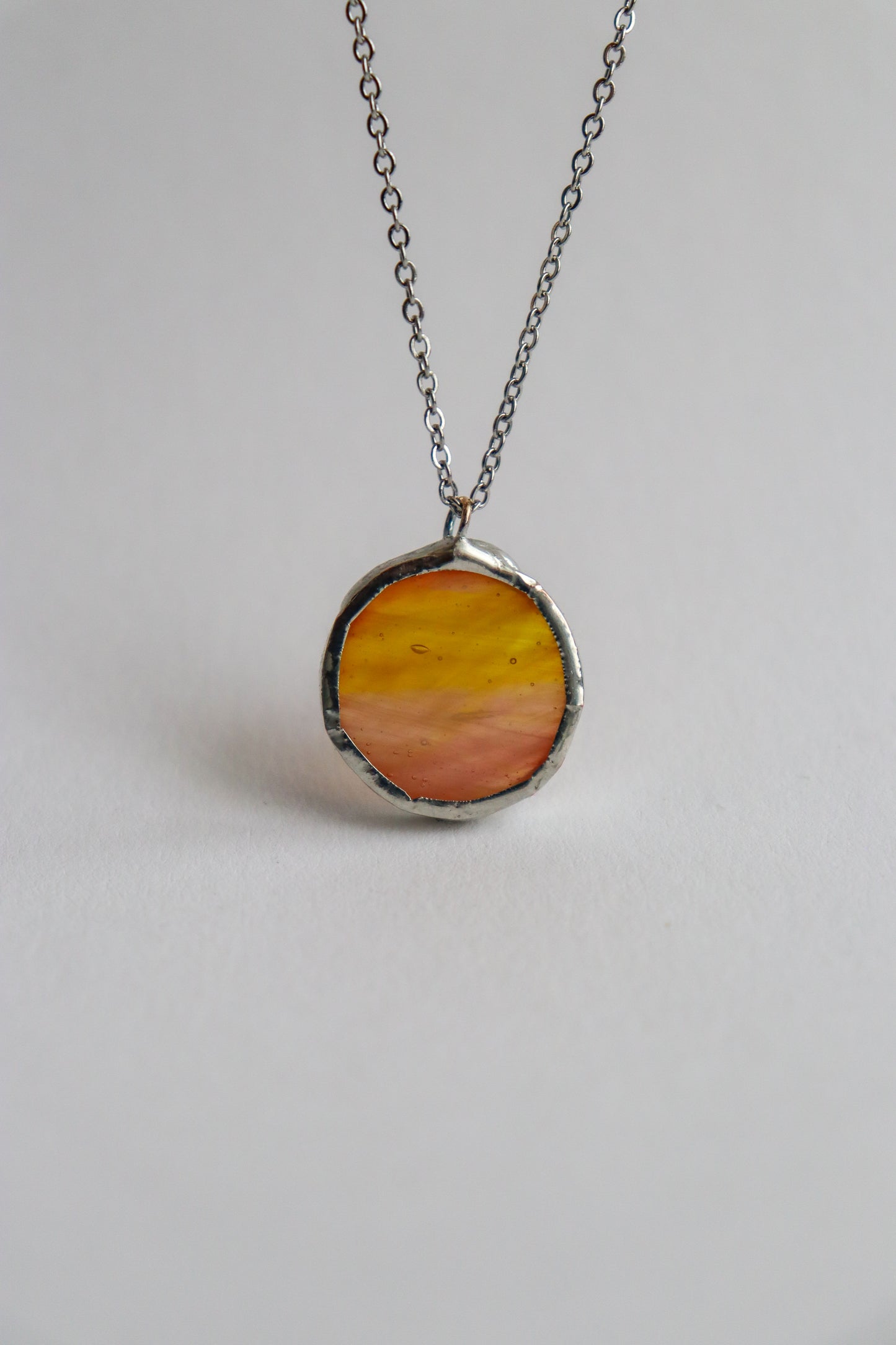 Karneol circle necklaces