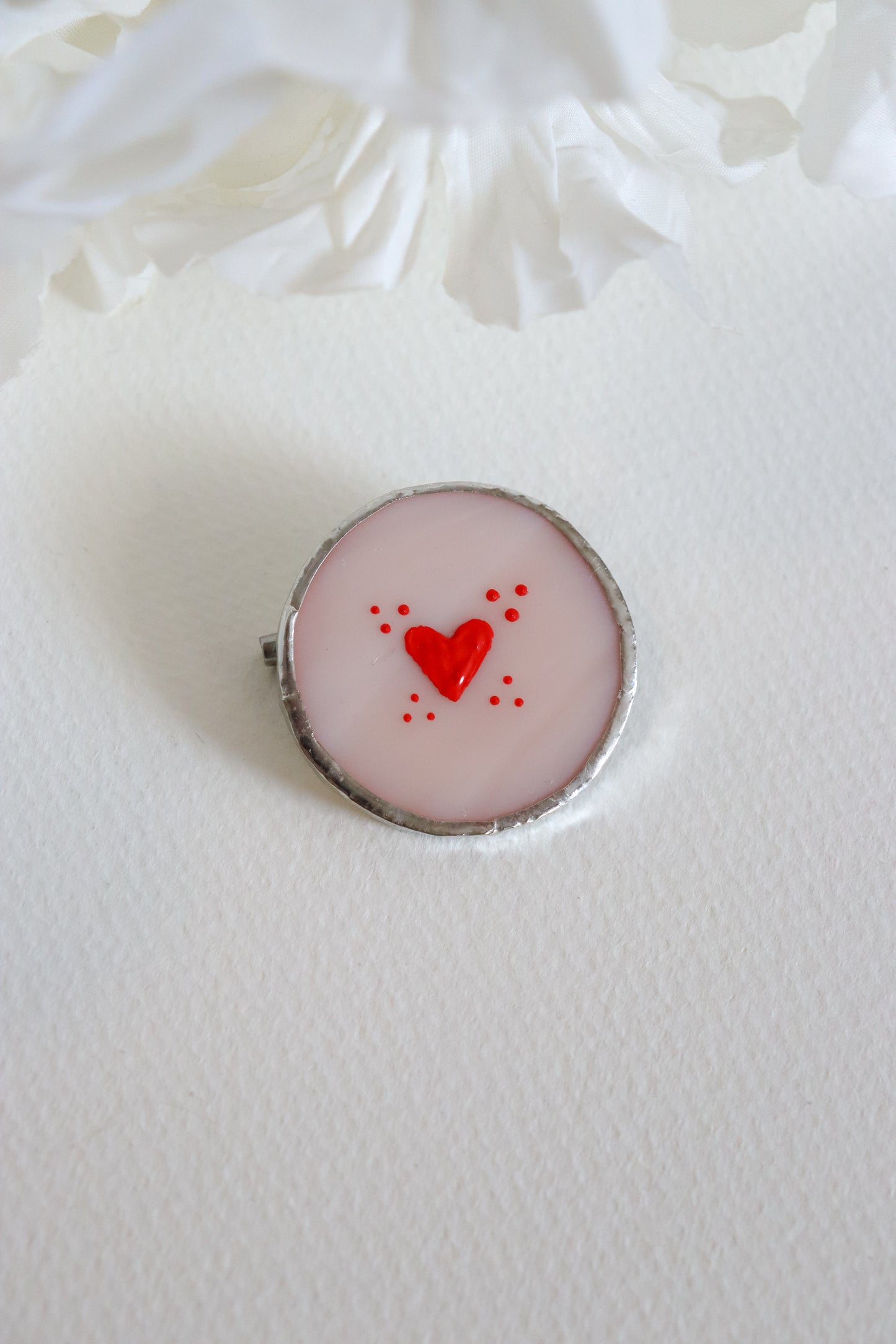 Heart brooch