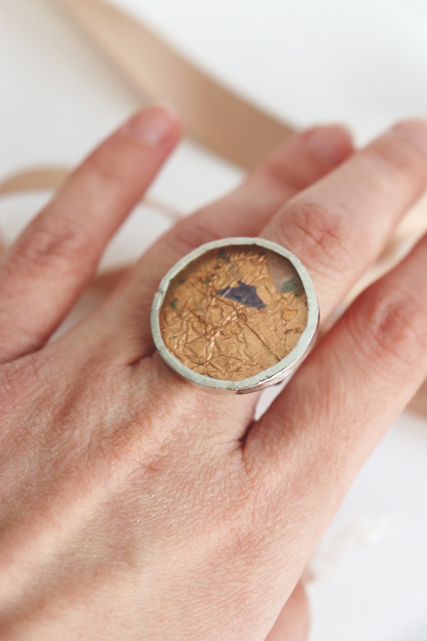 Copper circle rings
