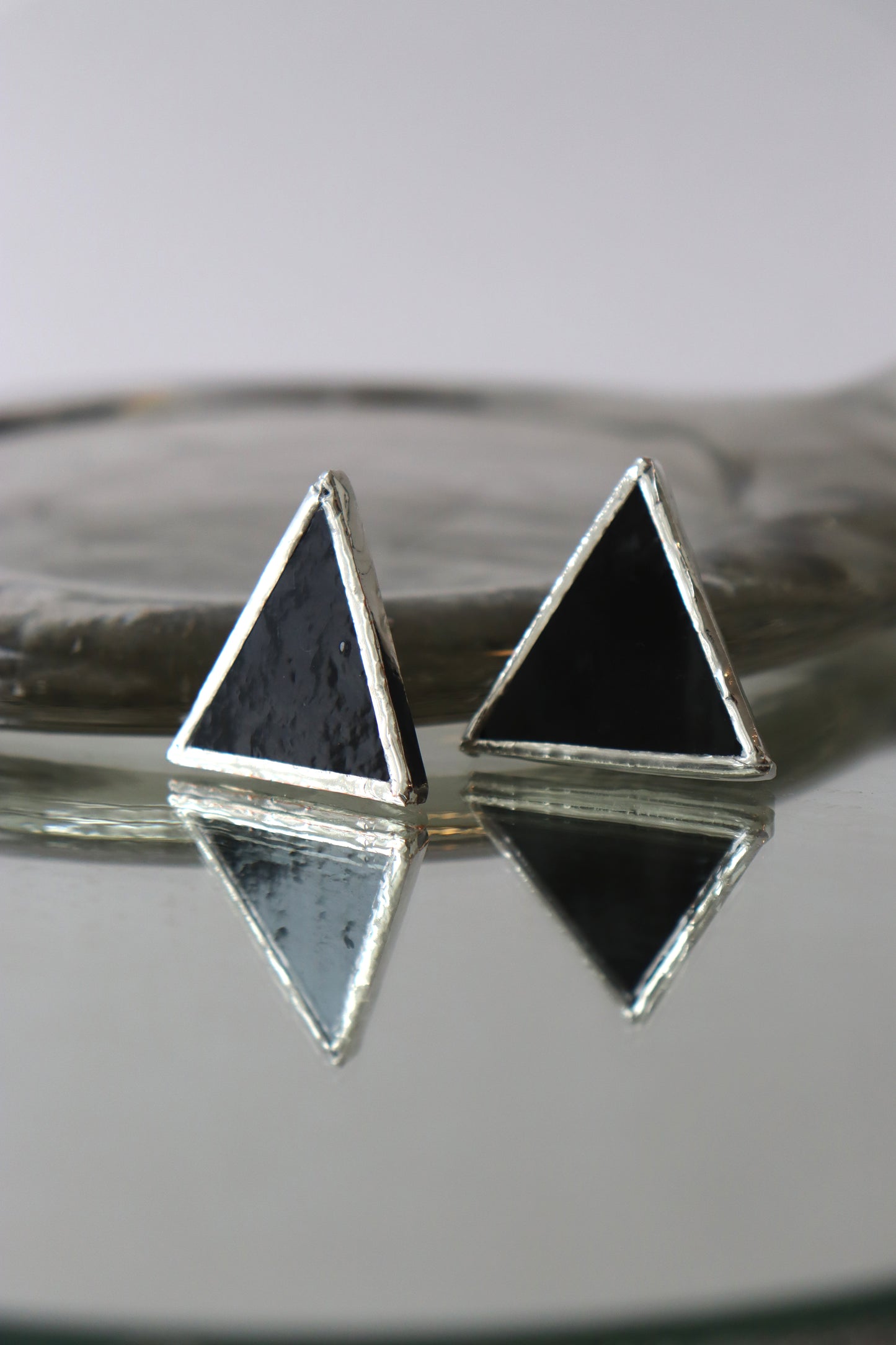 Triangle stud earrings