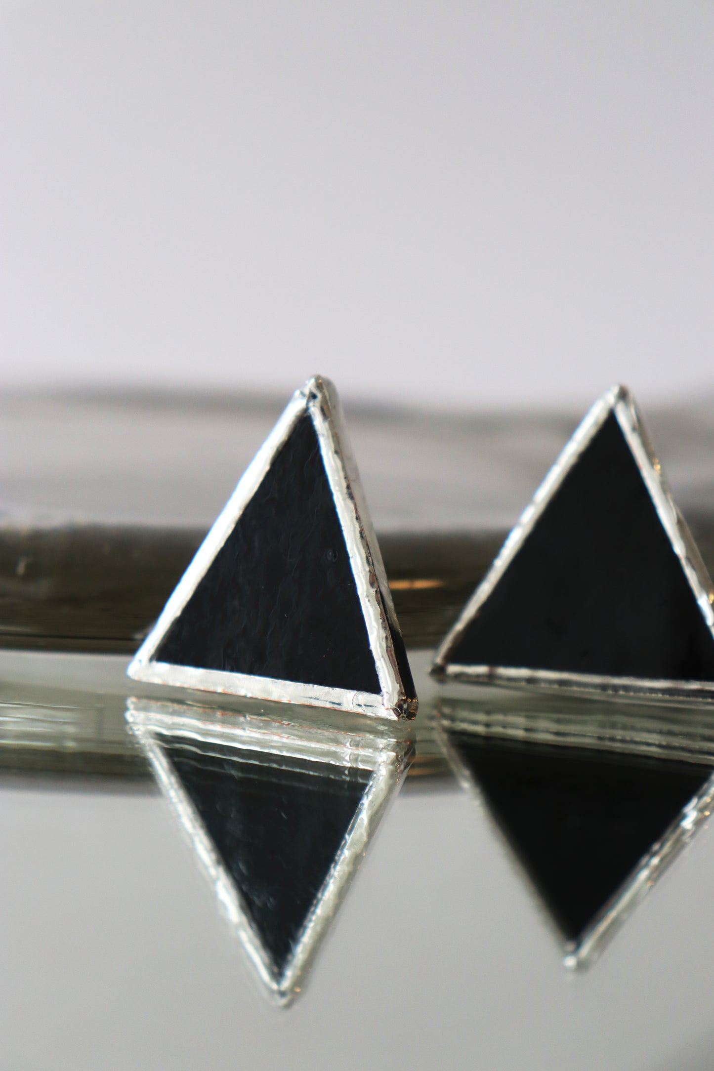 Triangle stud earrings