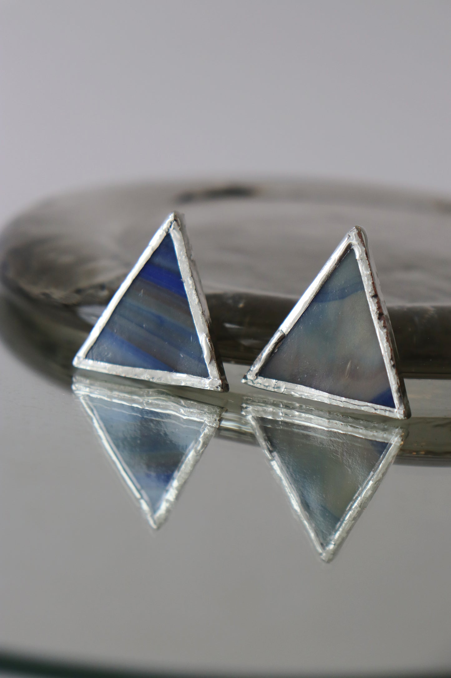 Triangle stud earrings