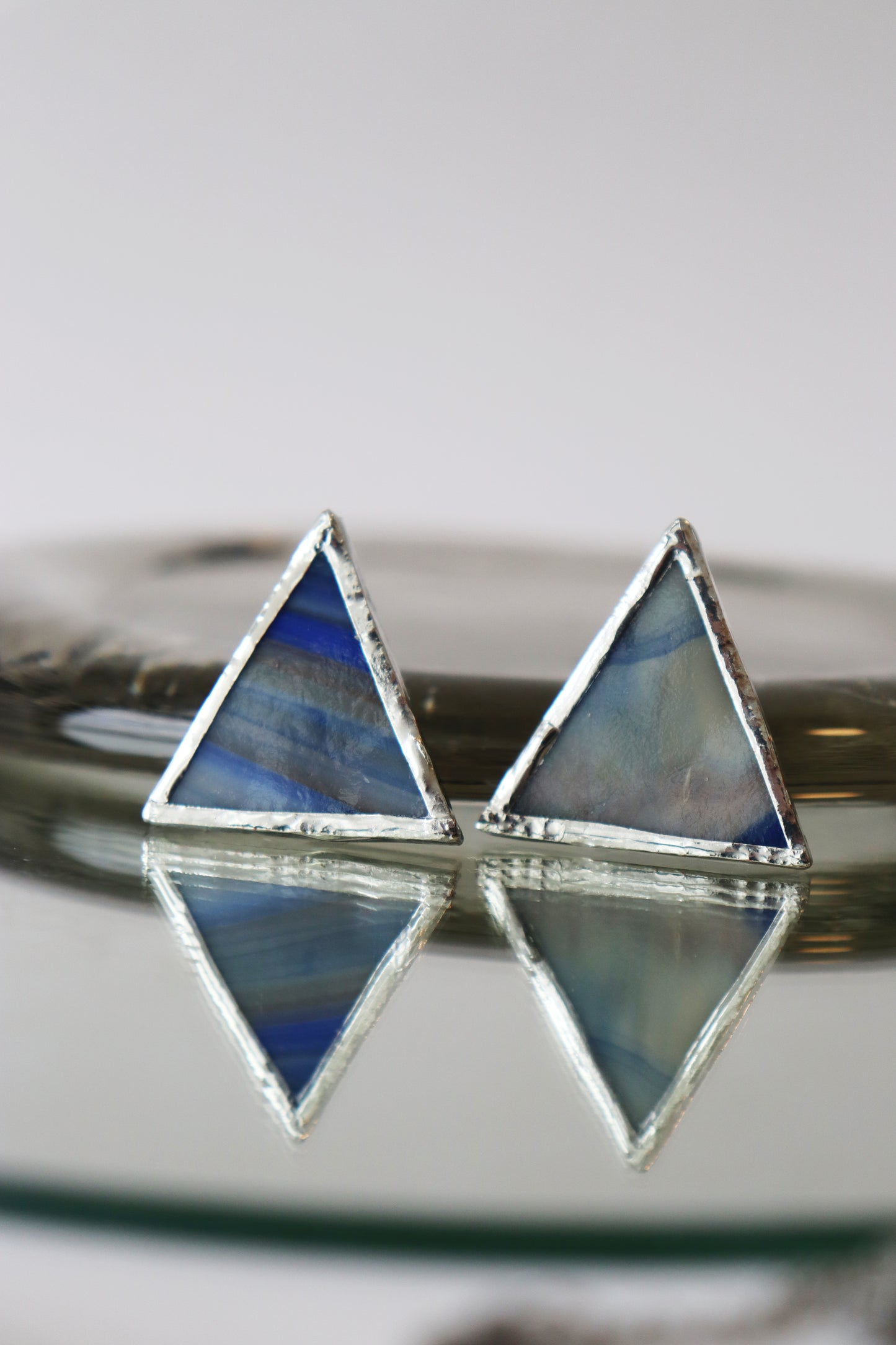 Triangle stud earrings