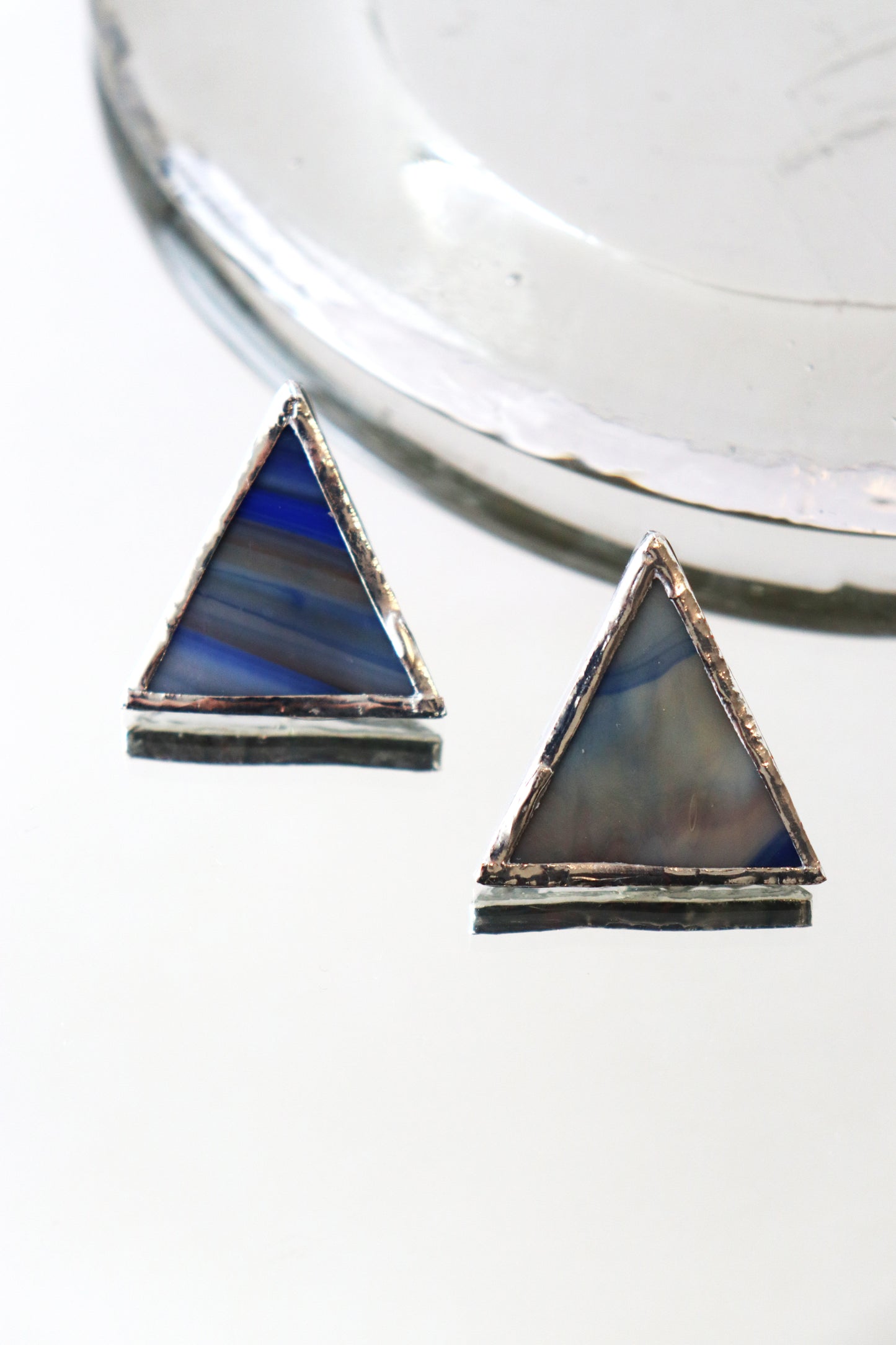 Triangle stud earrings