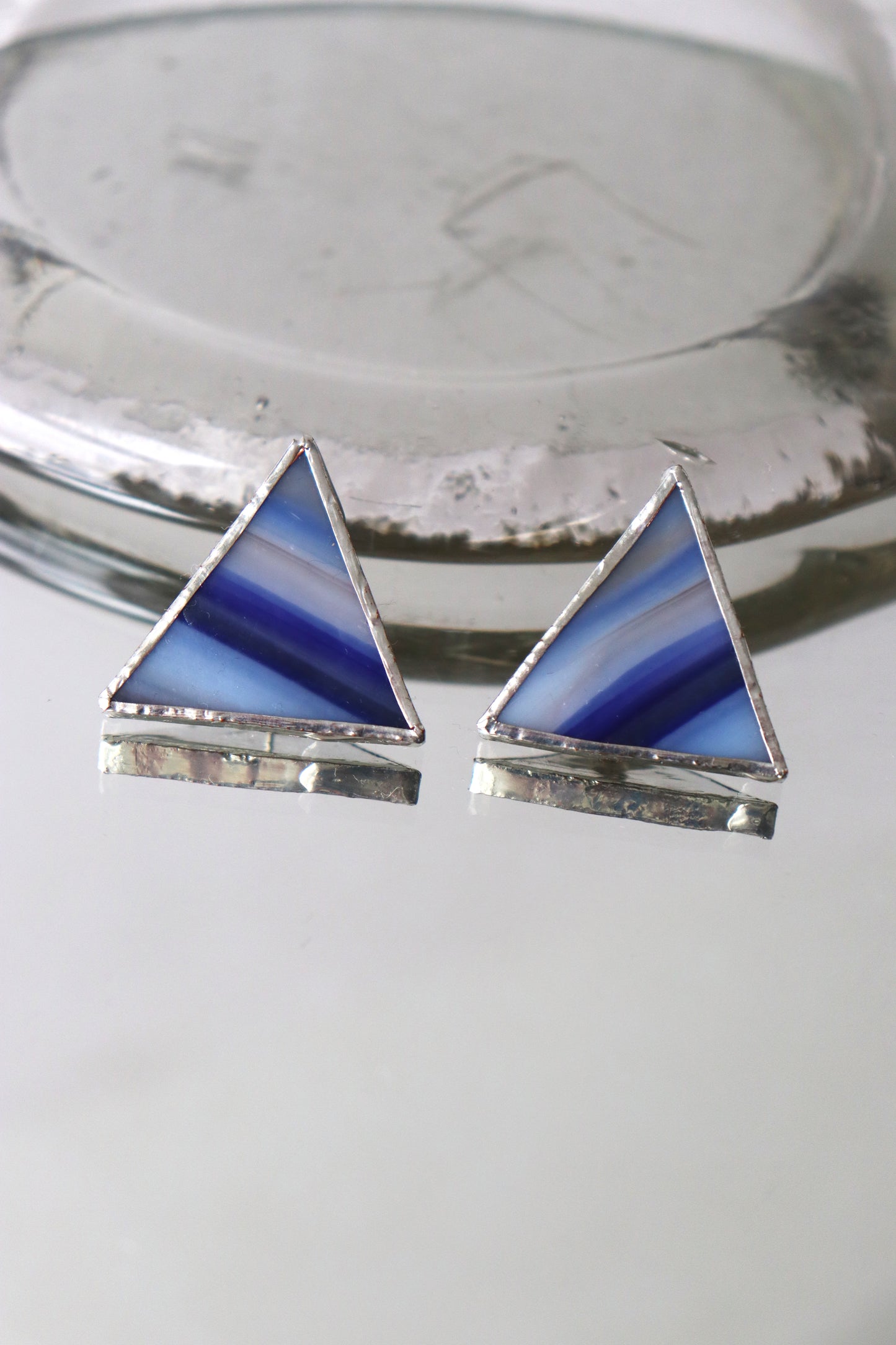Triangle stud earrings
