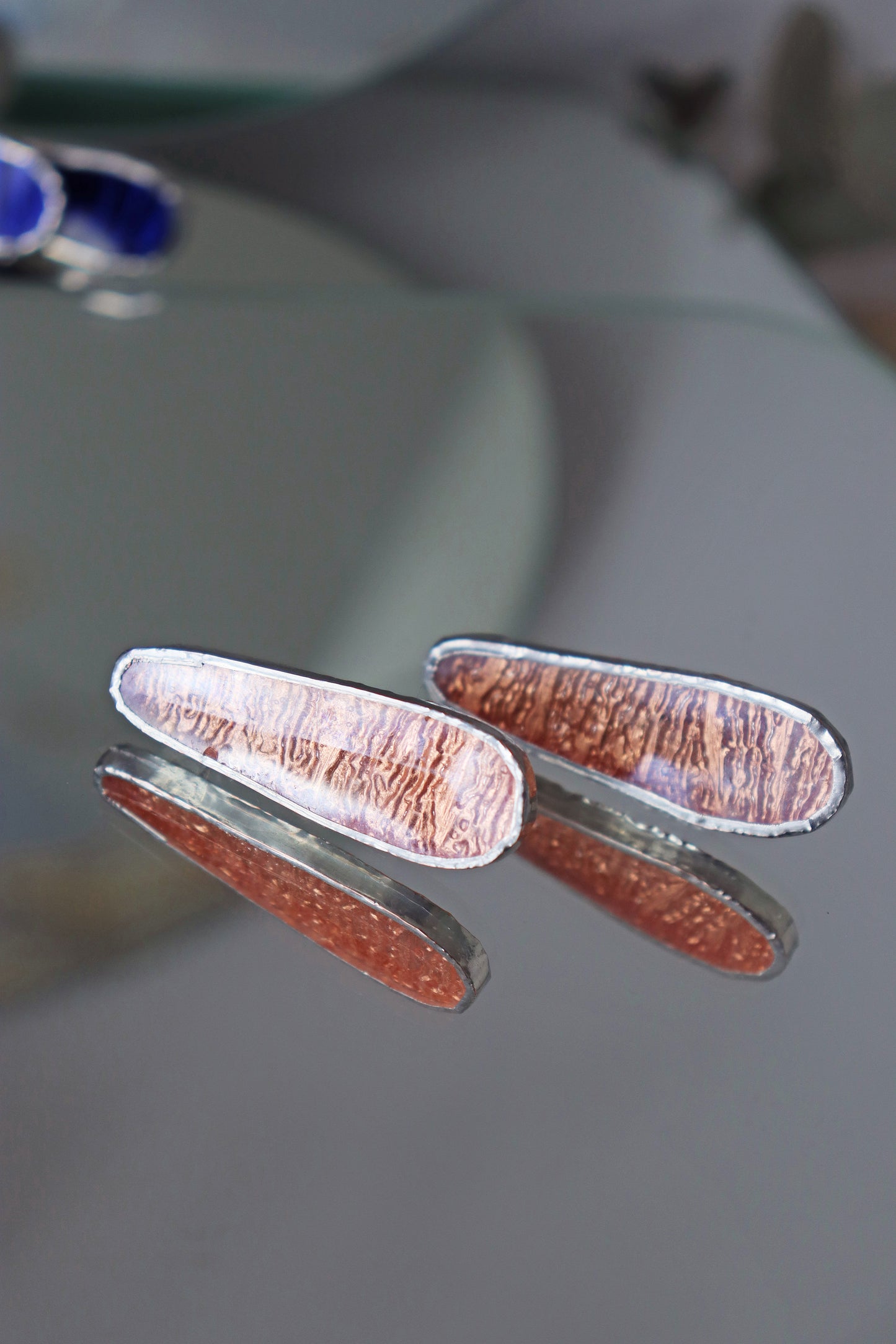 Oval earrings