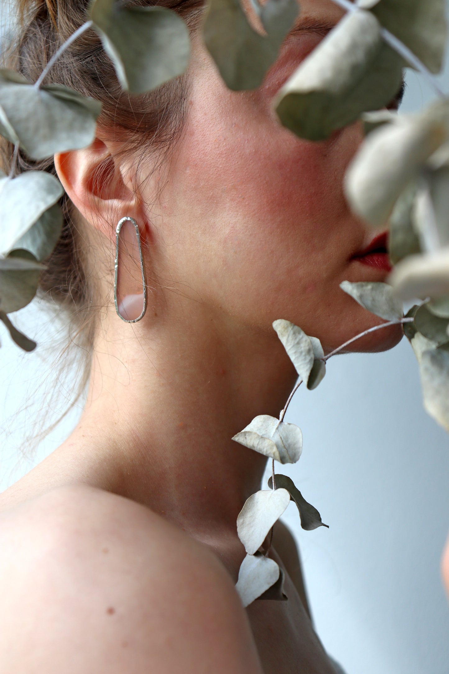 Oval earrings