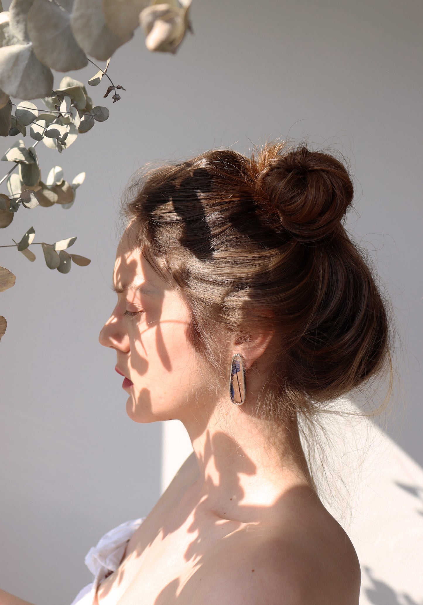 Oval earrings