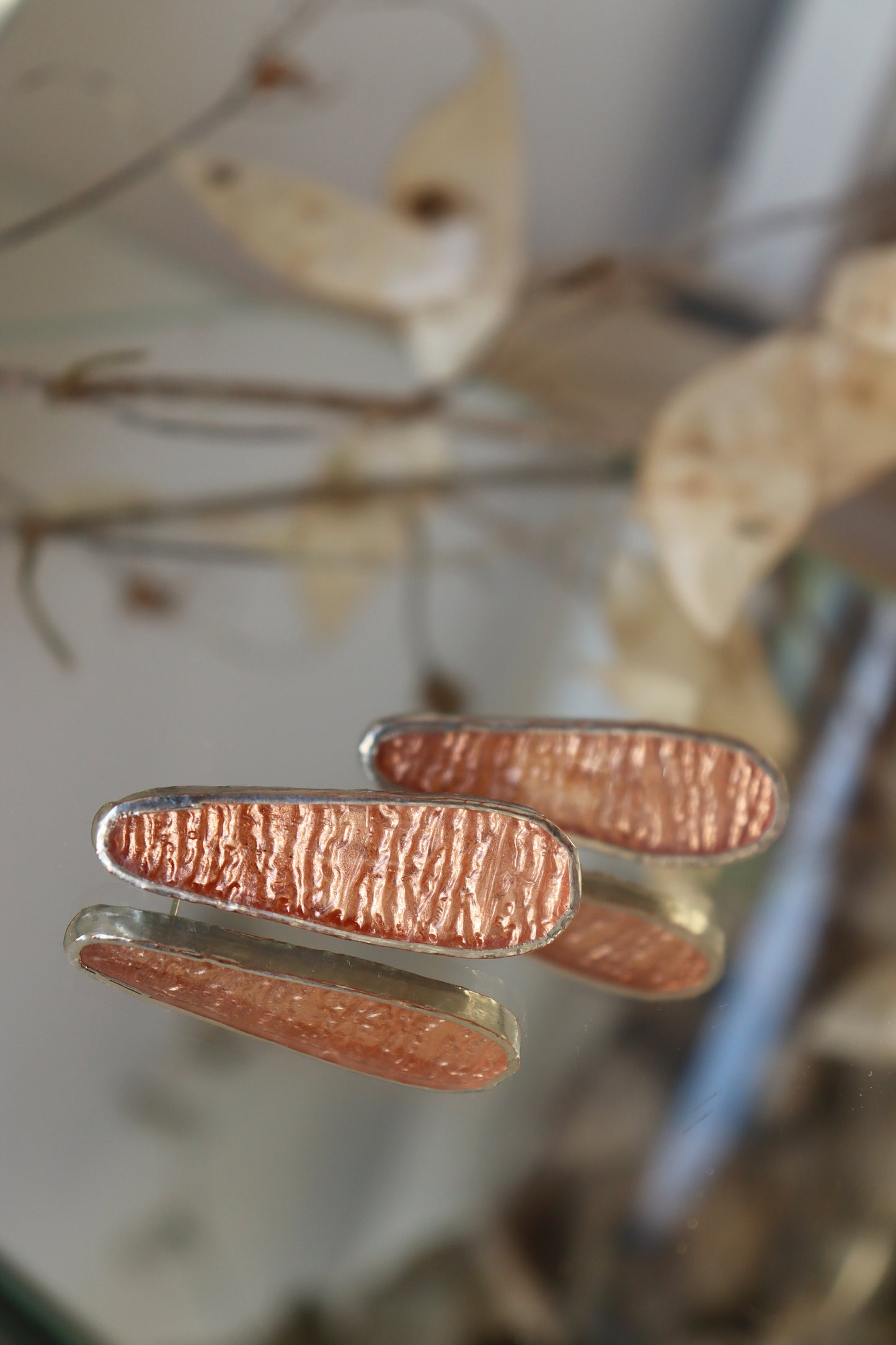 Oval earrings