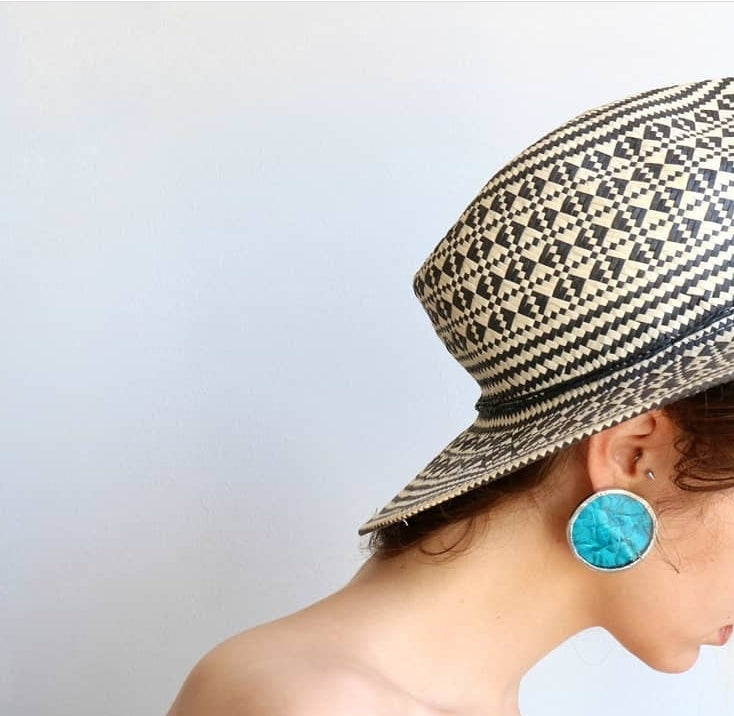 Circle earrings / Turquoise