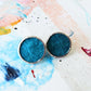 Circle earrings / Turquoise
