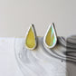 Teardrop stud earrings