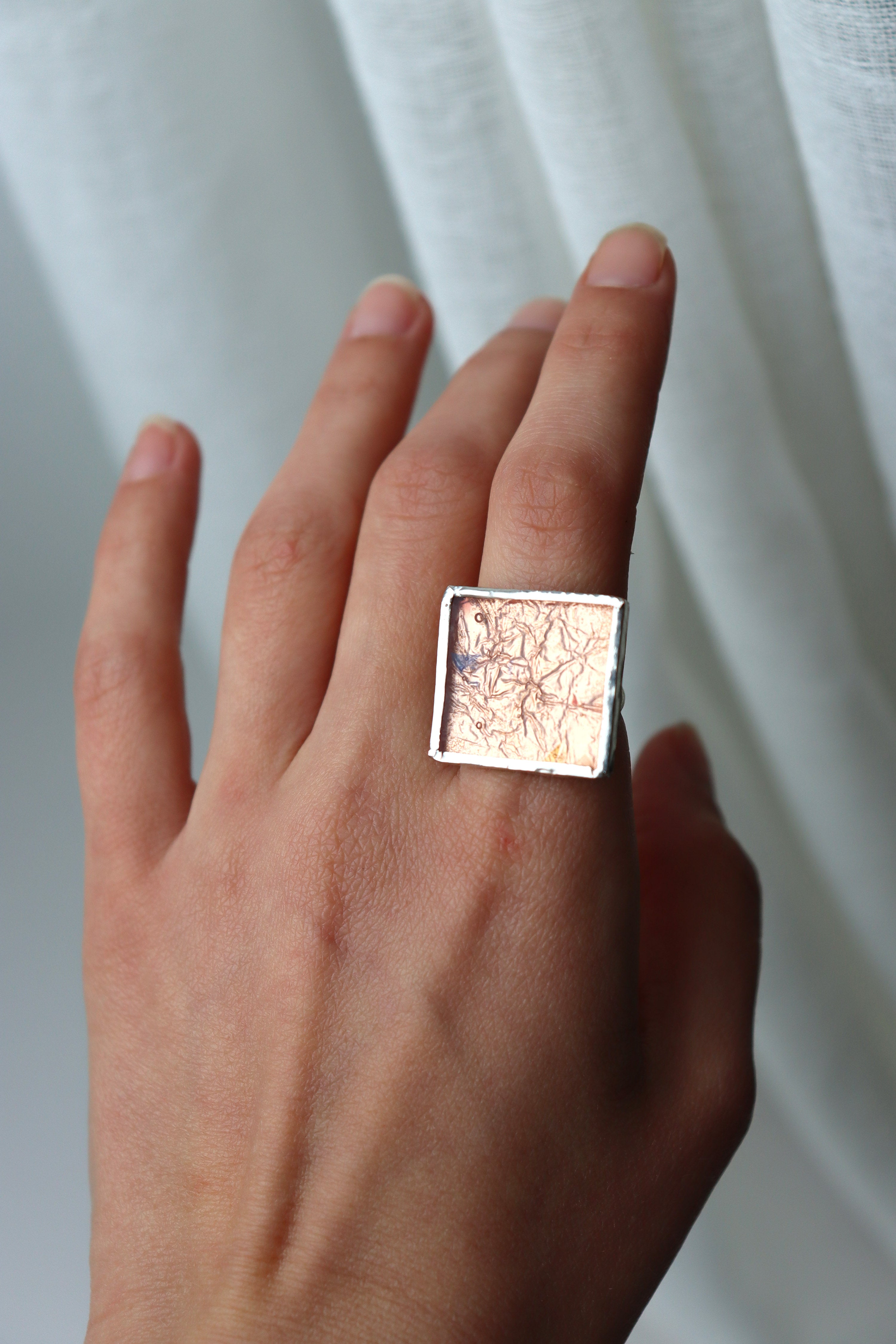 Amanda Engagement Ring - 18K Platinum-plated Solid Copper on eBid United  States | 215209127