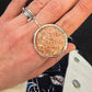 Iridescent copper circle rings