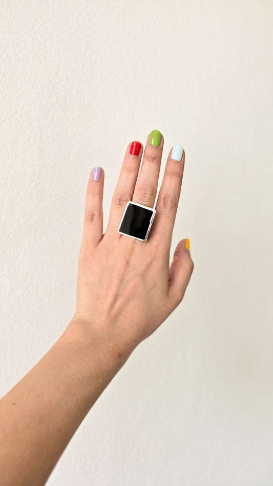 Square ring / Black