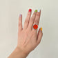 Orange circle rings