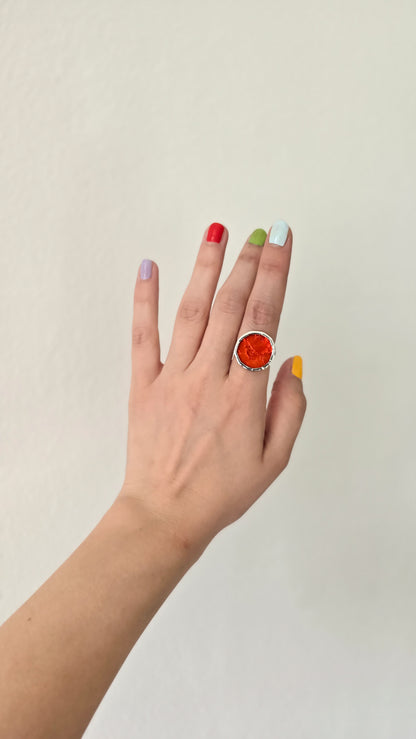 Orange circle rings
